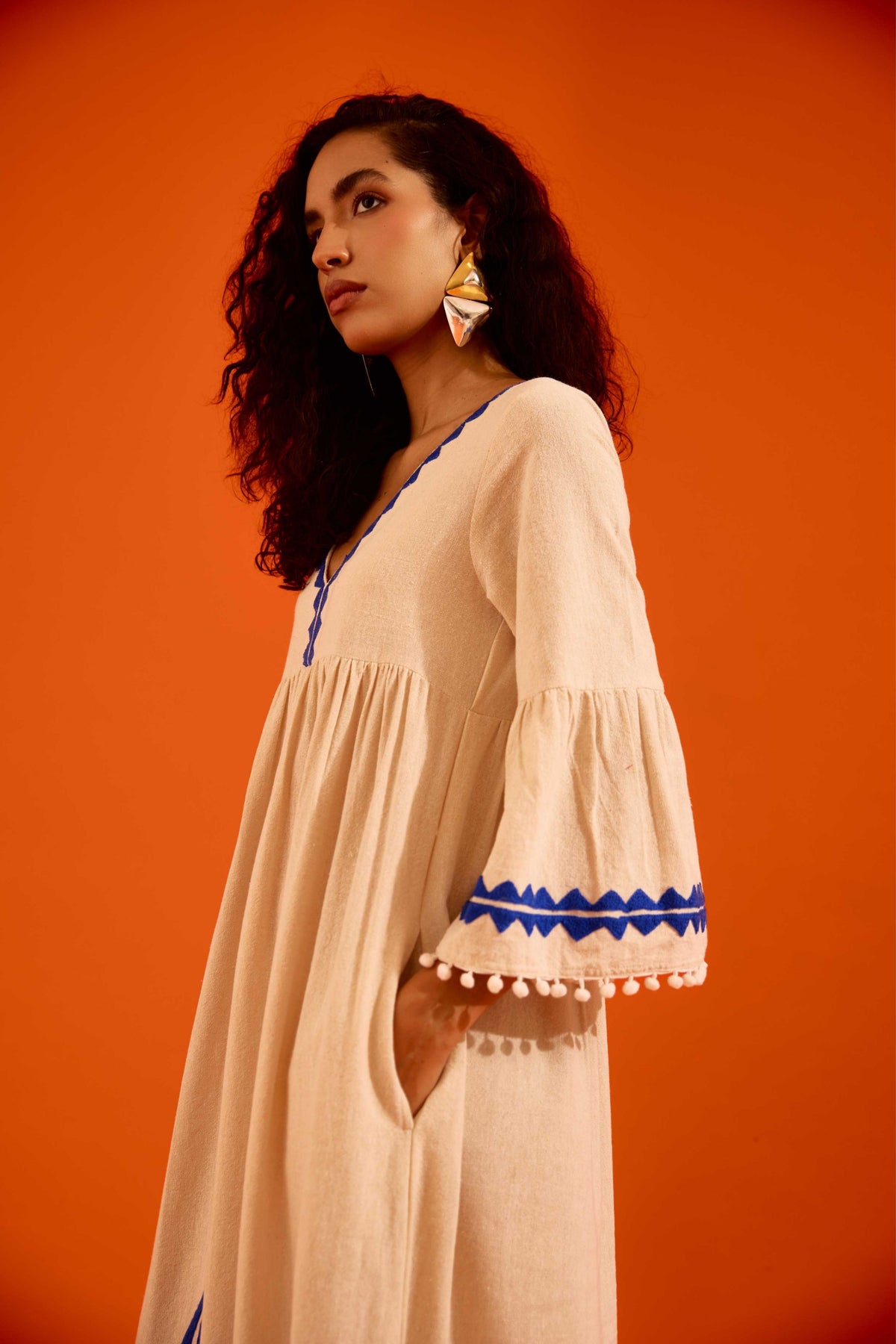 Natural Jute Maxi Dress