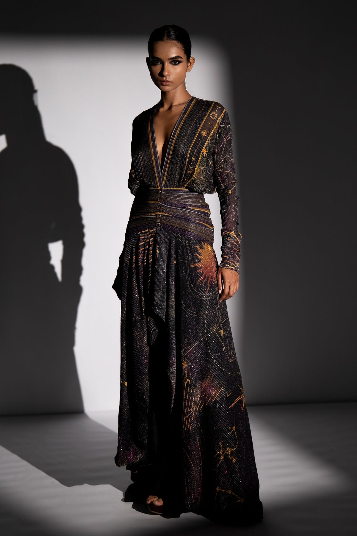 Purple High Low Dress