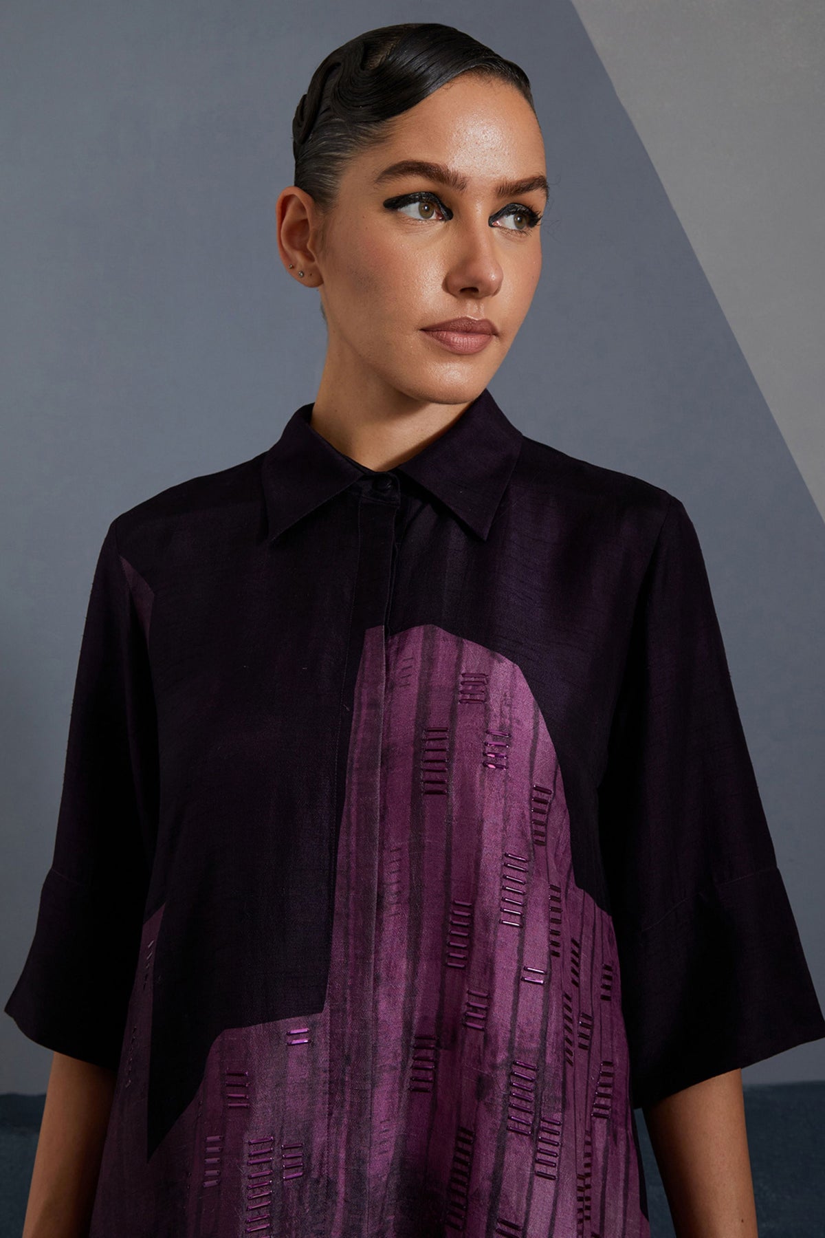 Omen Plum & Indigo Tunic Set