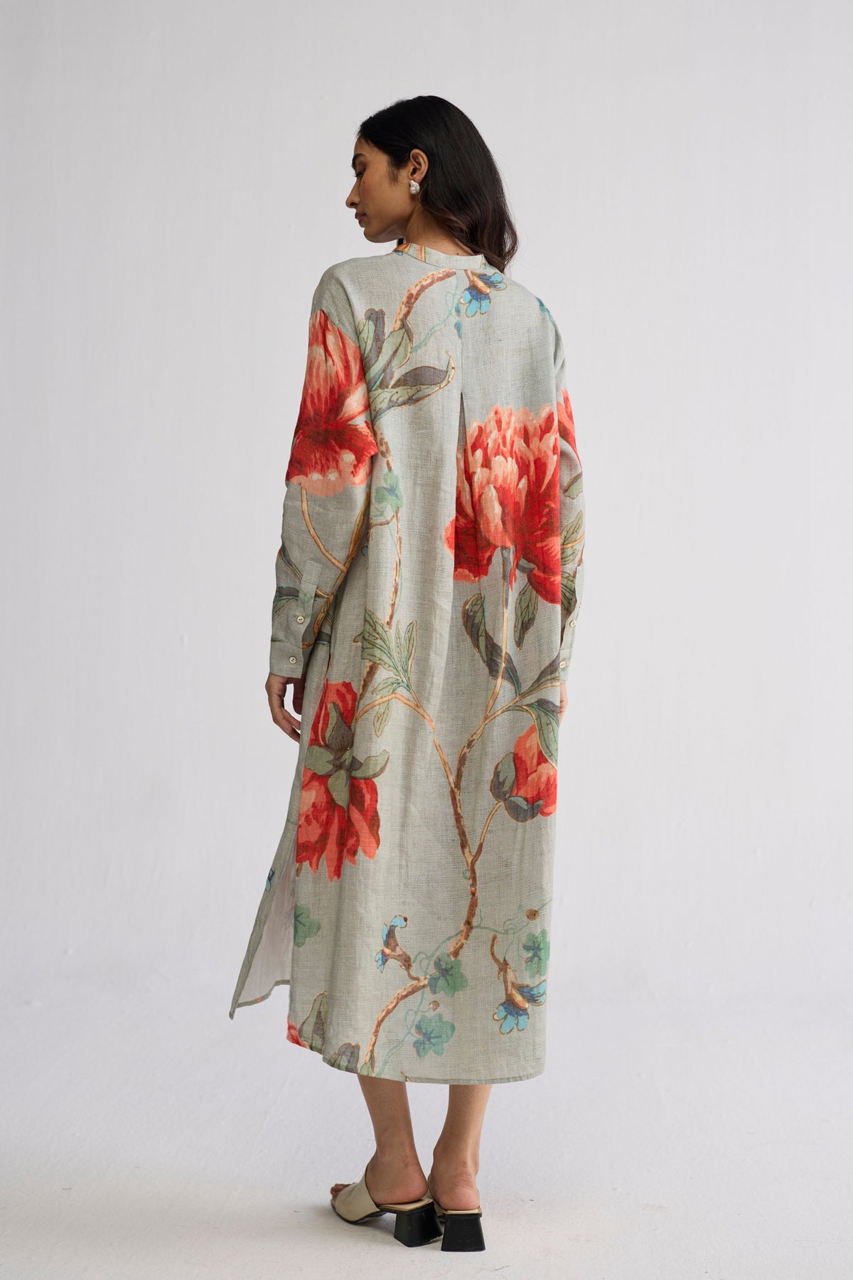 Cabbage Linen Shirt Dress