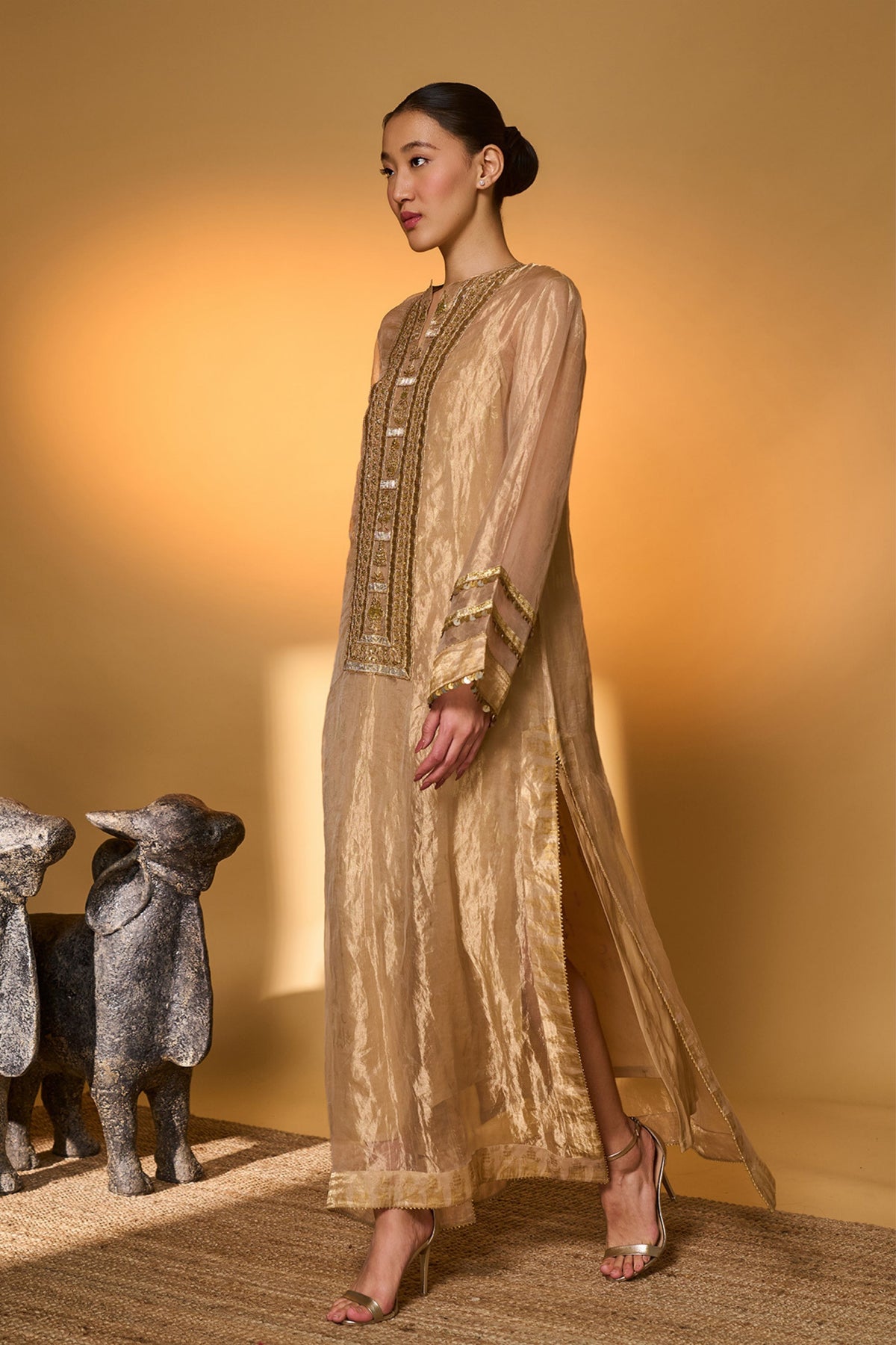 Gold Moonfield Tales Kaftan