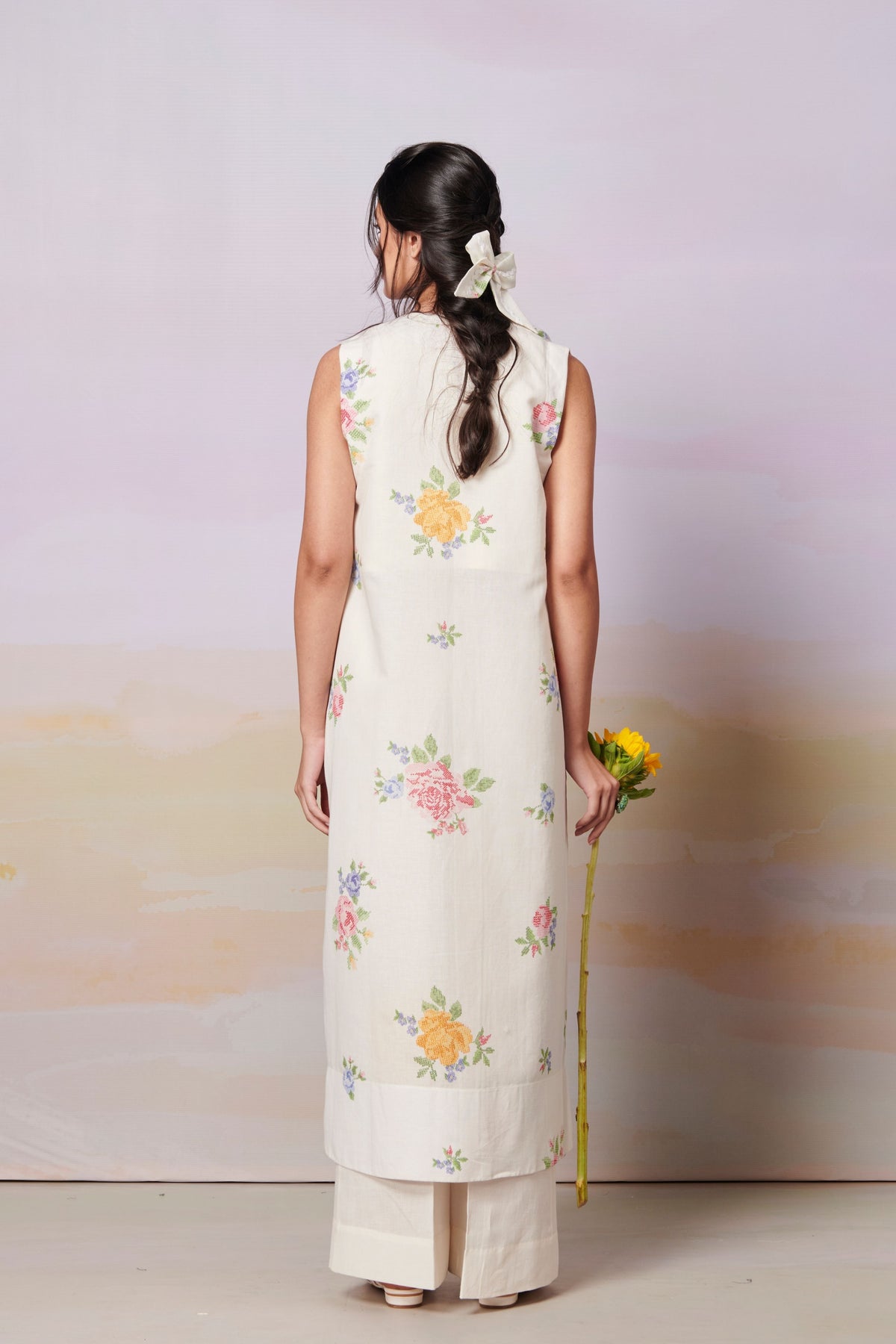 Summer Rose Sleeveless Overlay Co-ord Set
