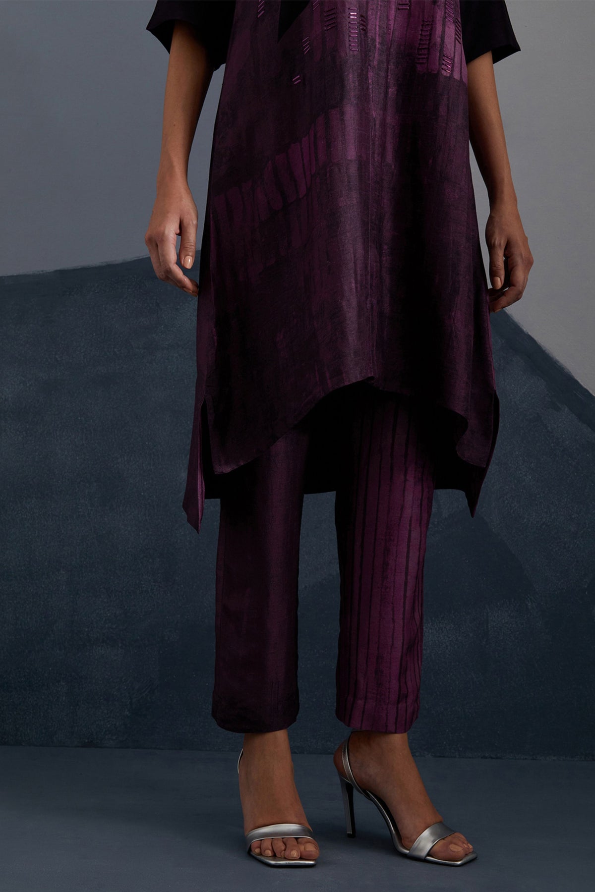 Omen Plum & Indigo Tunic Set