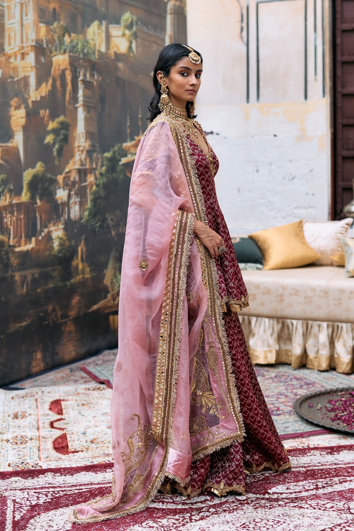 Vedi Peplum Sharara Set