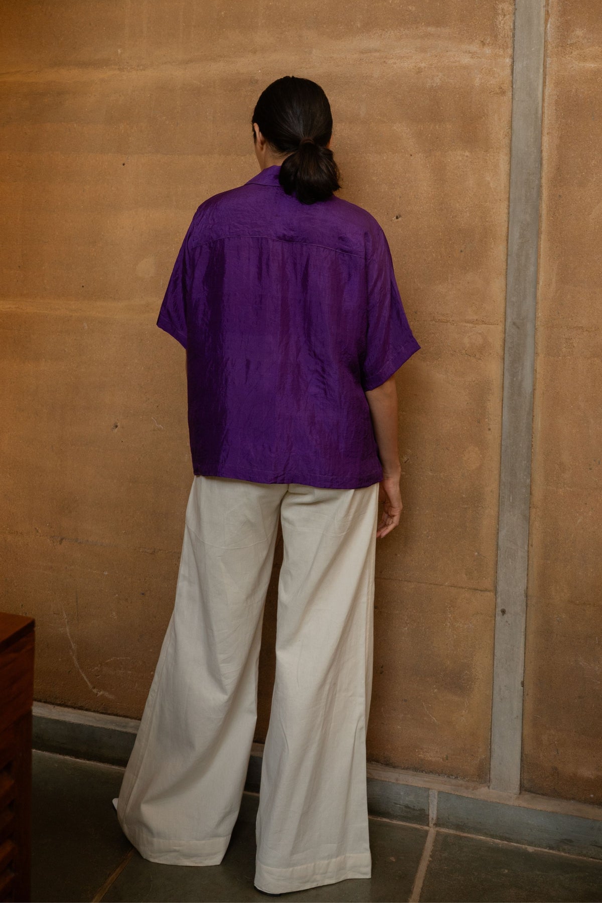 Purple Crop Shirt