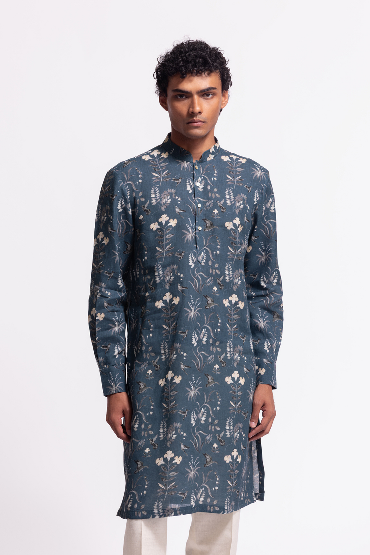 Floral Printed Short Kurta
