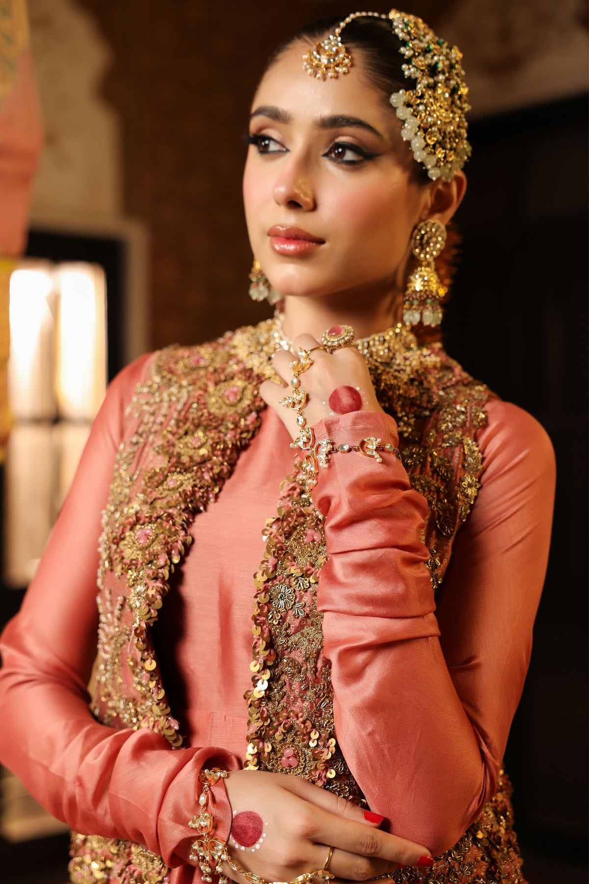 Ahista Rose Jacket Kalidaar Set