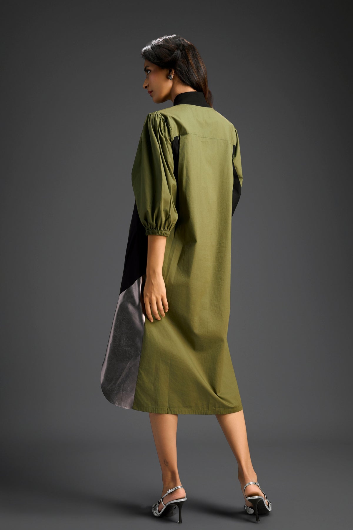 Olive Green Shirt Dress