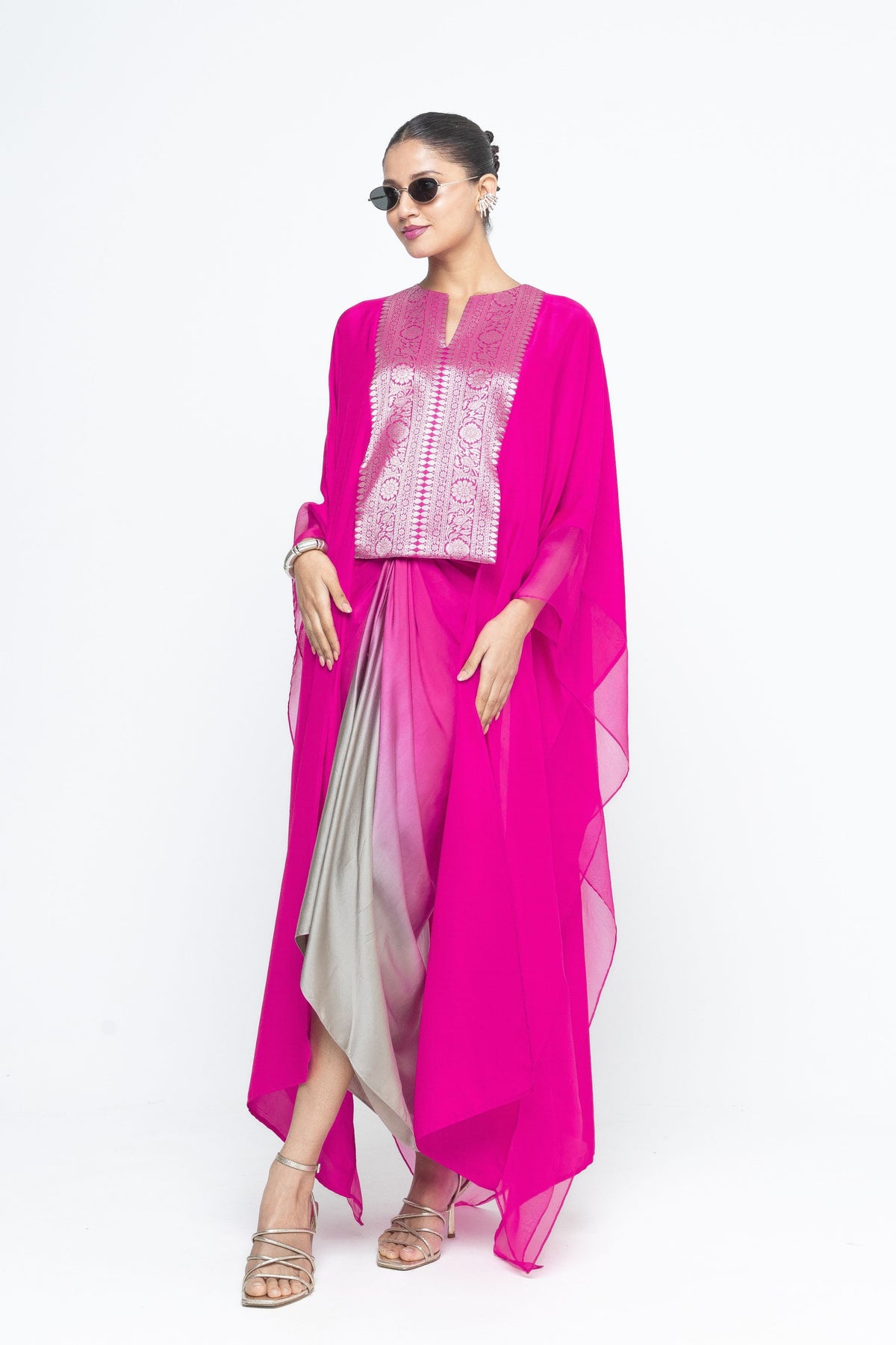 Onaya Statement Pink Cape Set