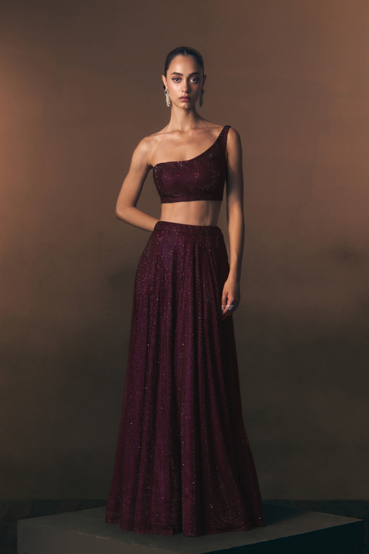 Scarlet Lehenga Skirt Set