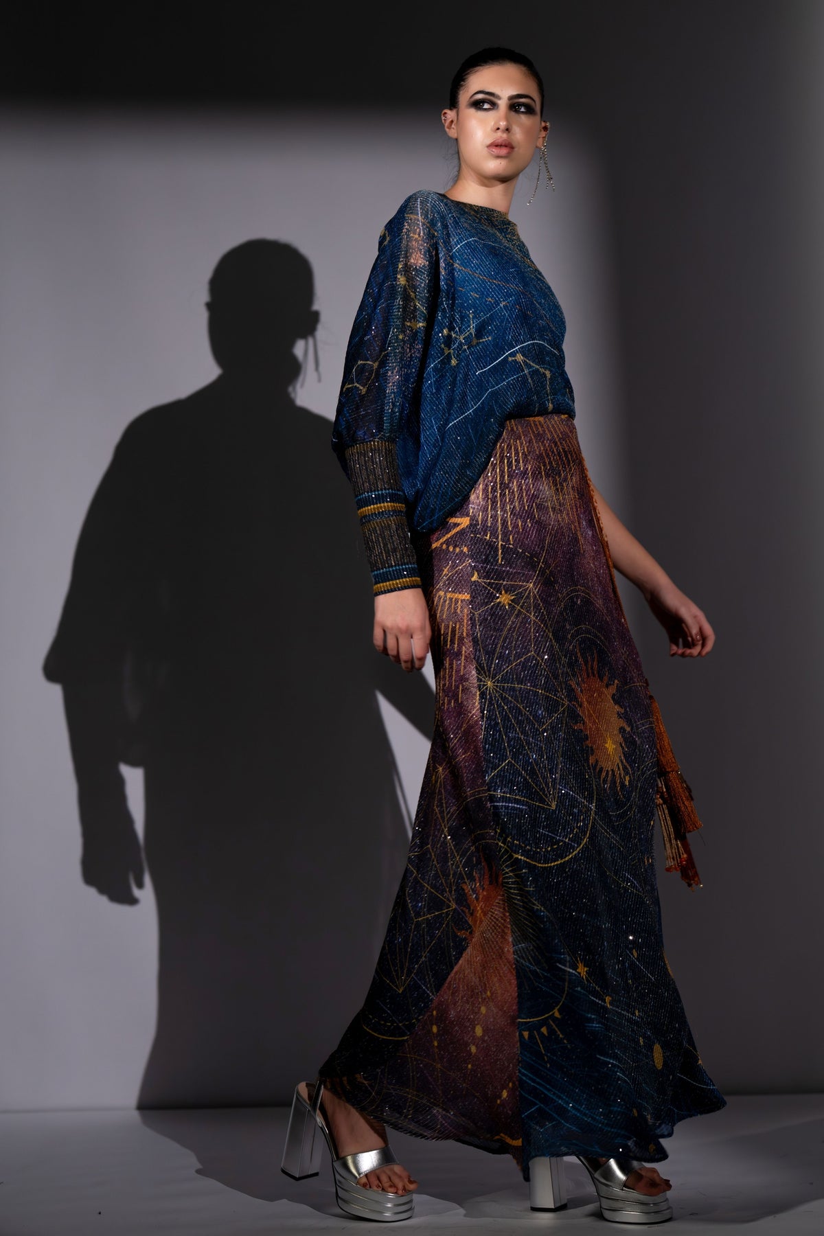 Blue One Shoulder Dress