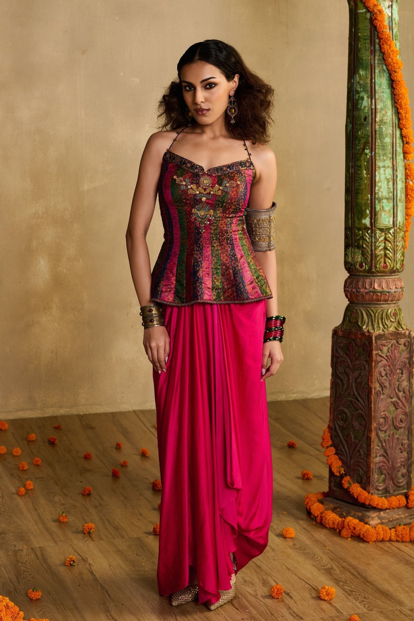 Rani Pink Co - ord Set - Reeti Arneja - Elahe