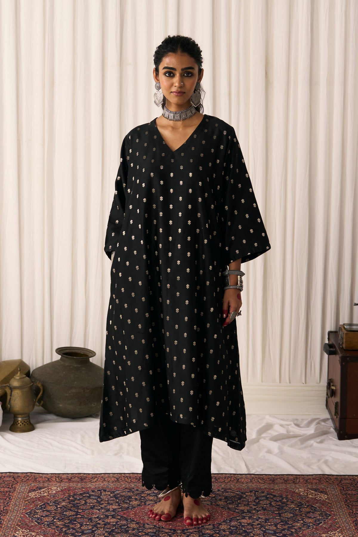 Noor Black Kurta Set