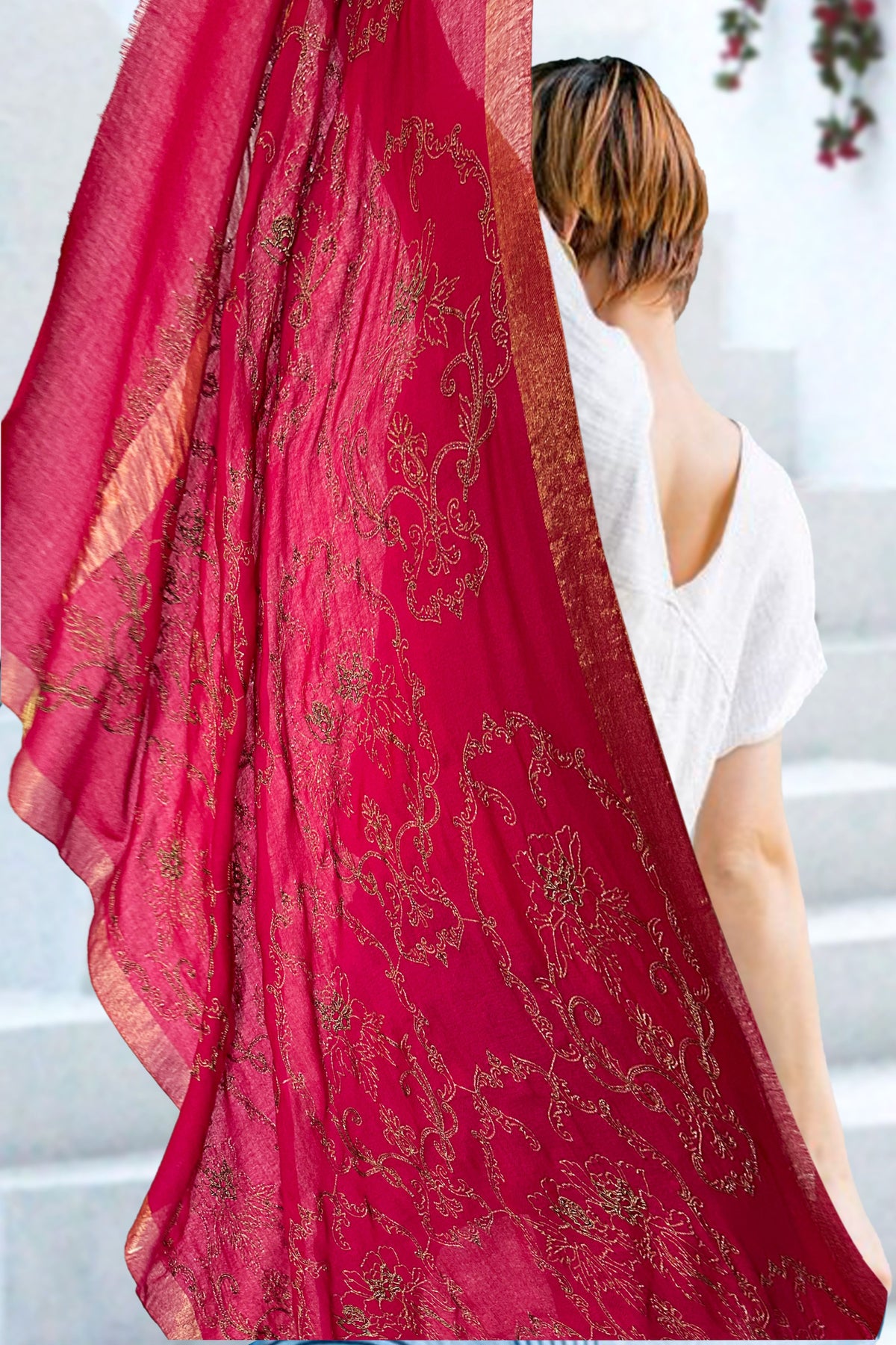Fuschia Vintage With Floral