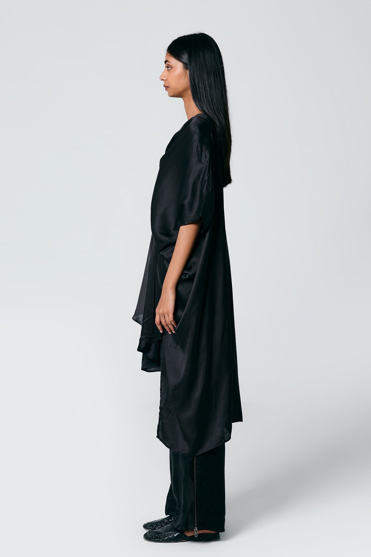 Black Front Stitch Co-ord Set
