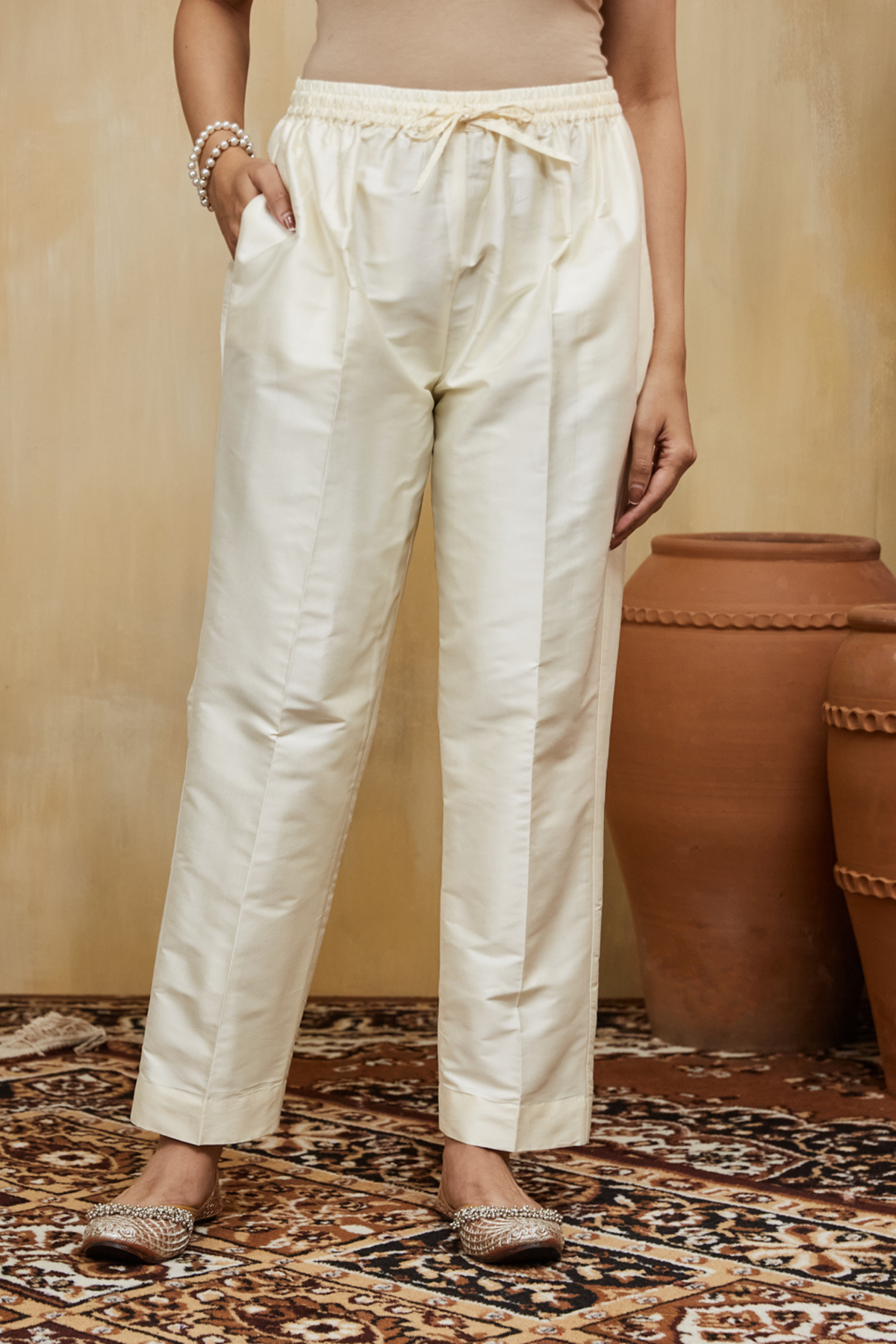 Peach Amina Jacket Kurta Set