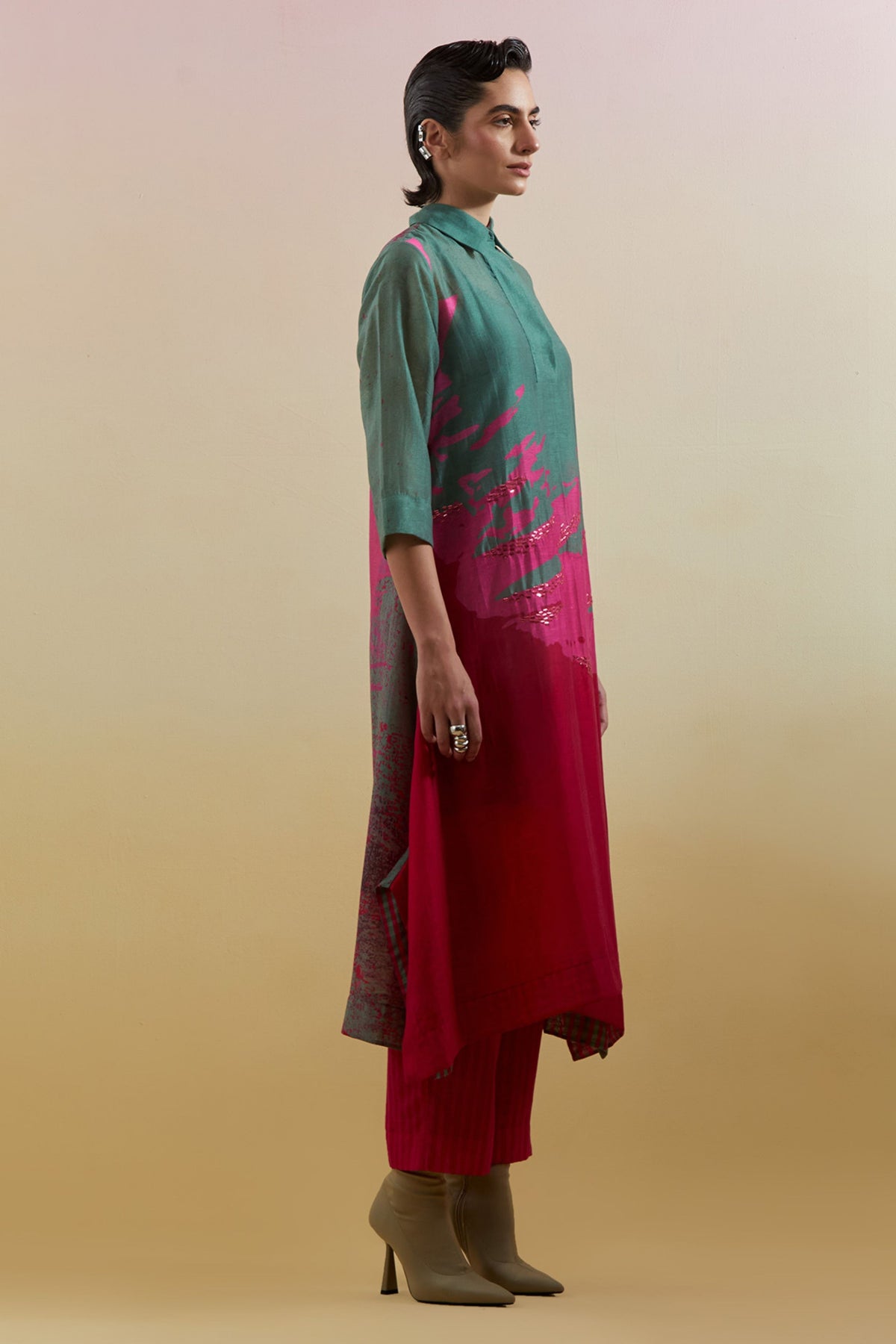 Gliss Slub Cotton Kurta Set