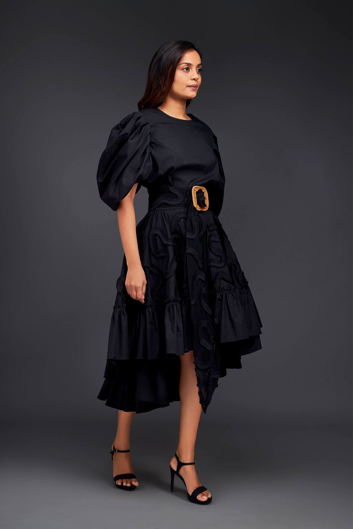 Black Frill Co-ord Set