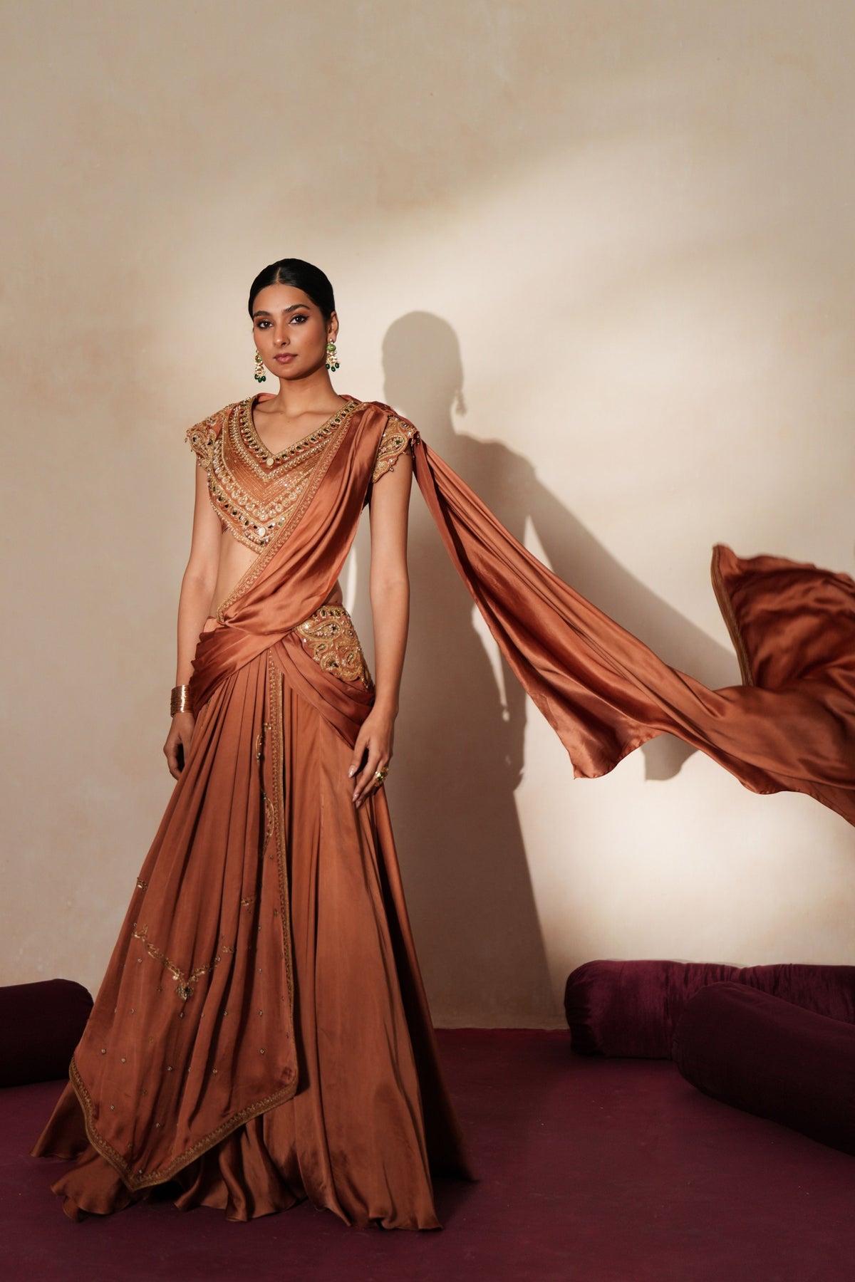 Ratanmala Pre Draped Saree Set