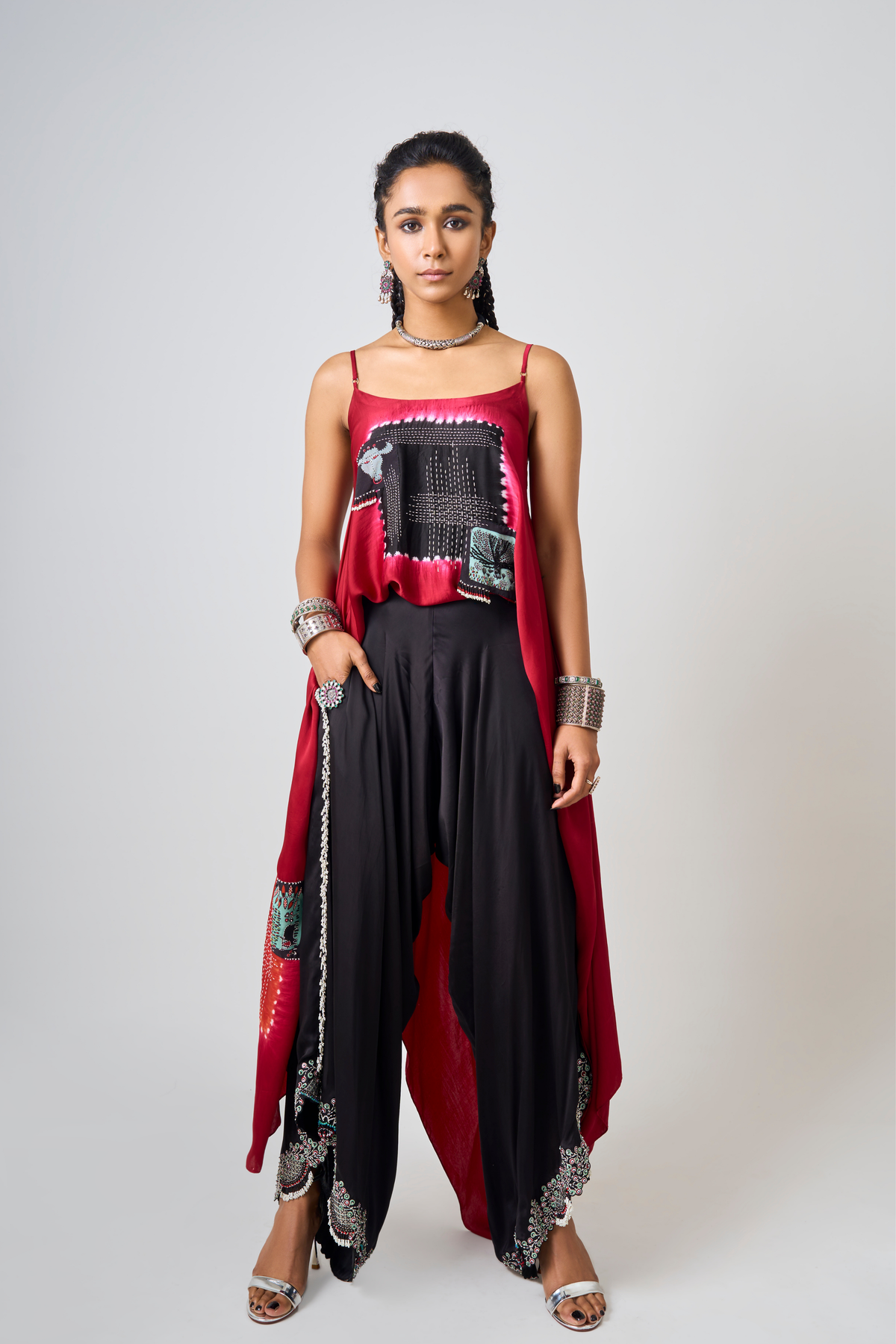 Burgundy Printed Co-ord Set