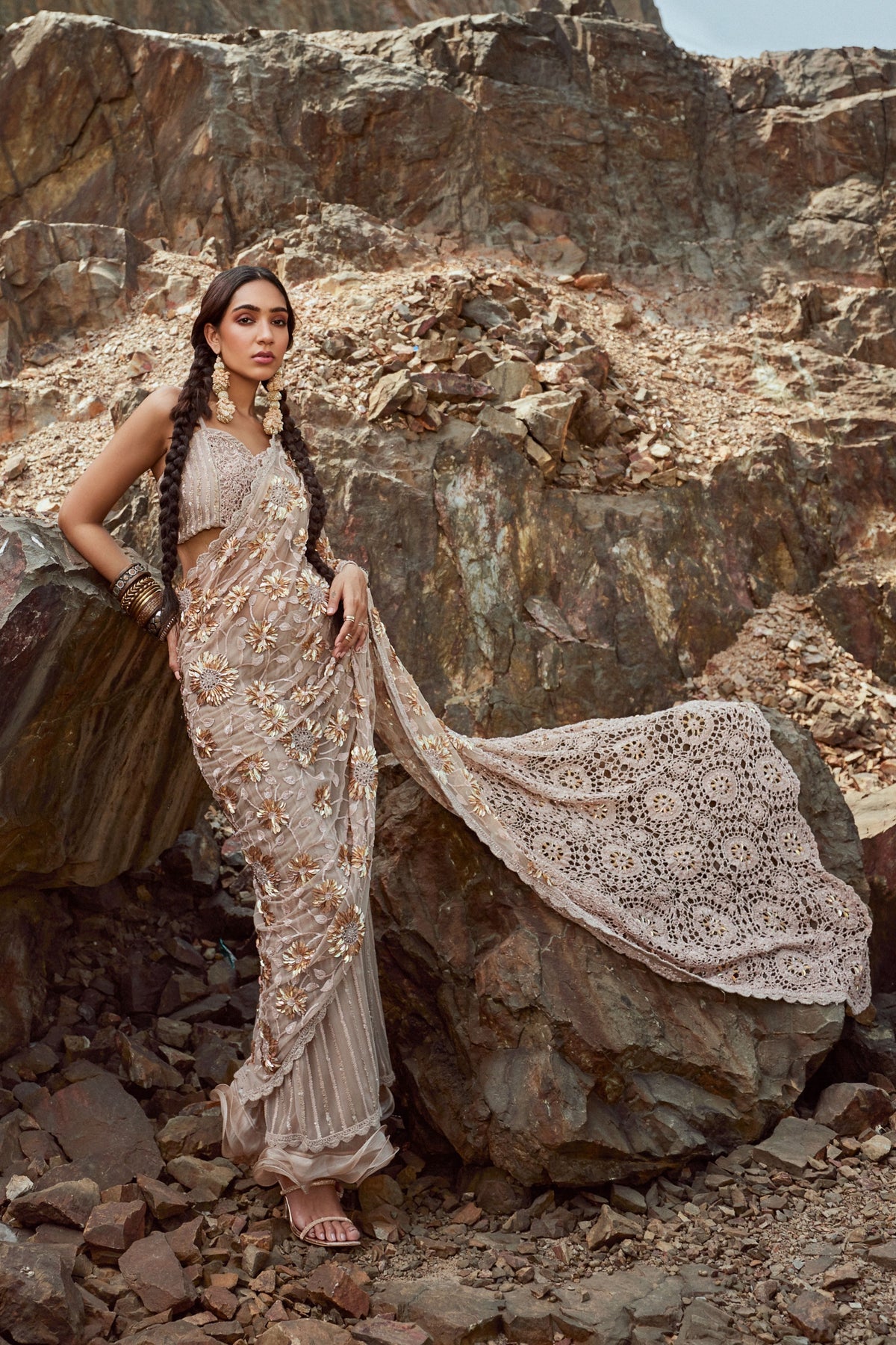 Bloom Blush
pink Saree
