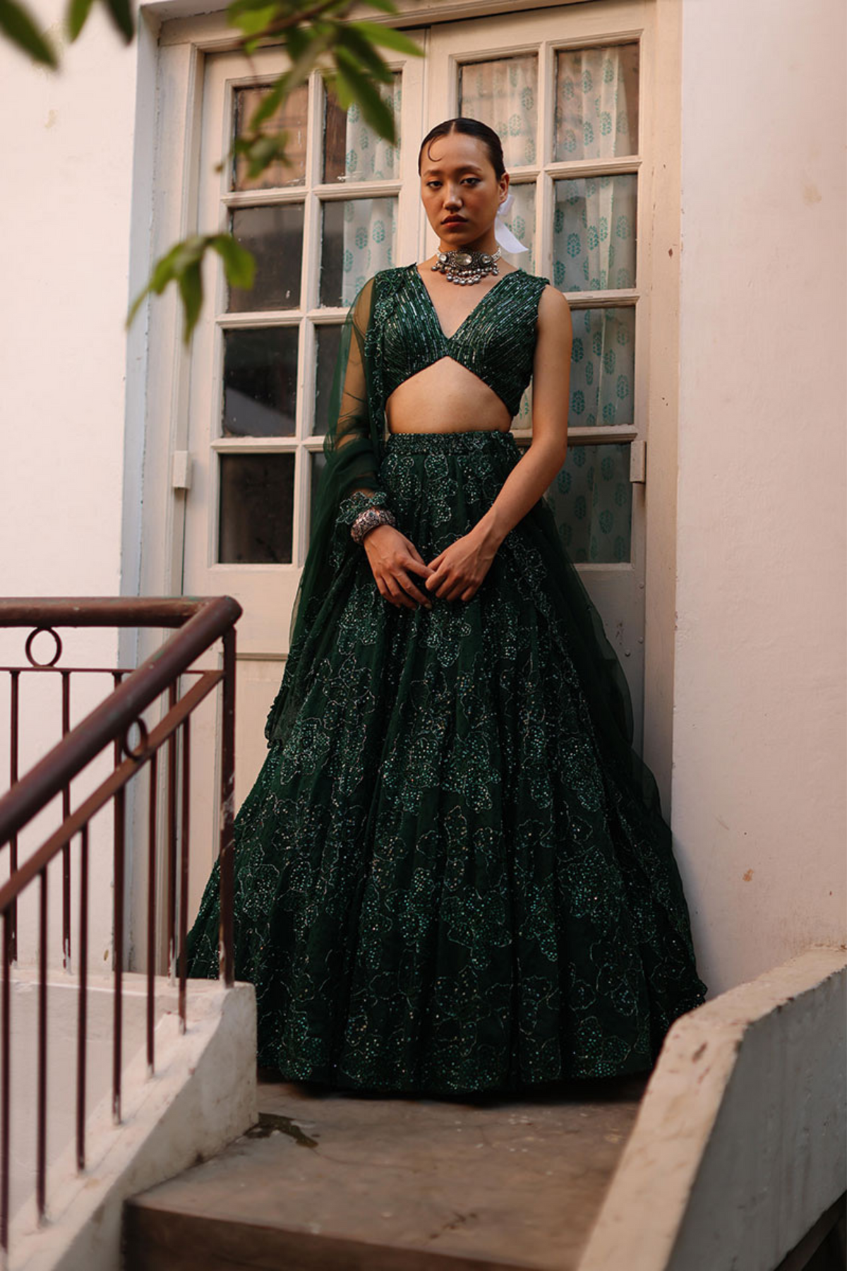 Emerald Enchantment Lehenga Set