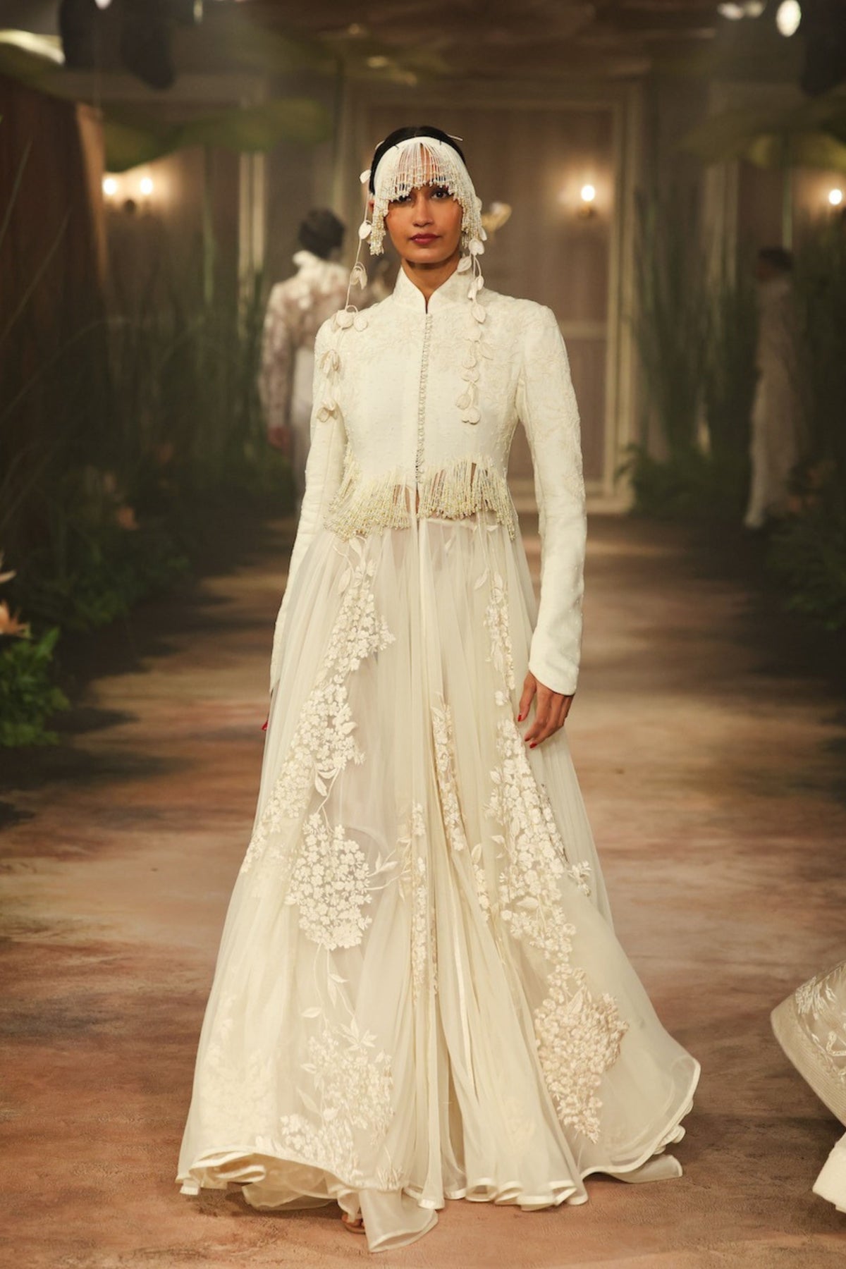 Long Ivory Matka Jacket
