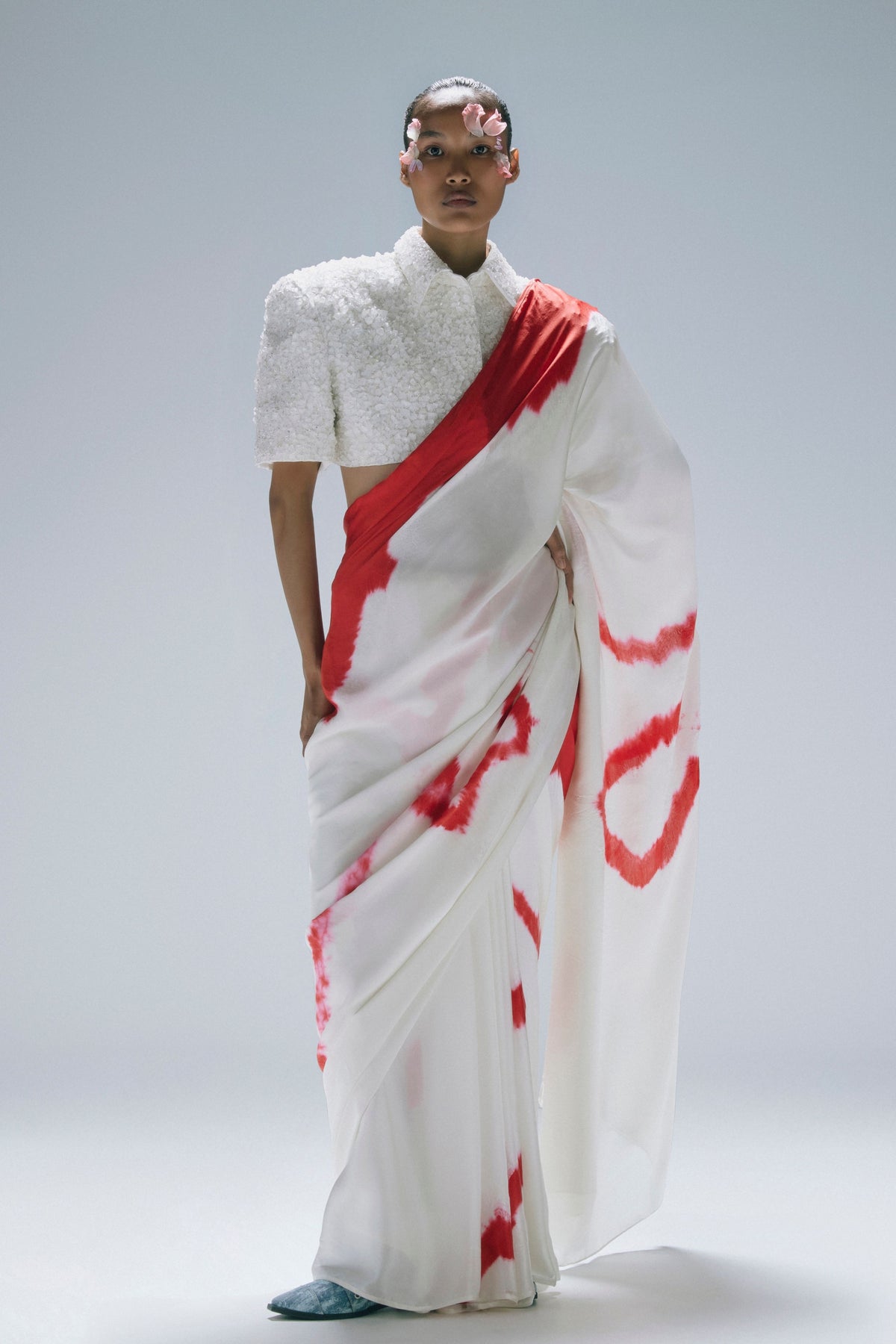 Embedded Crystal Blouse