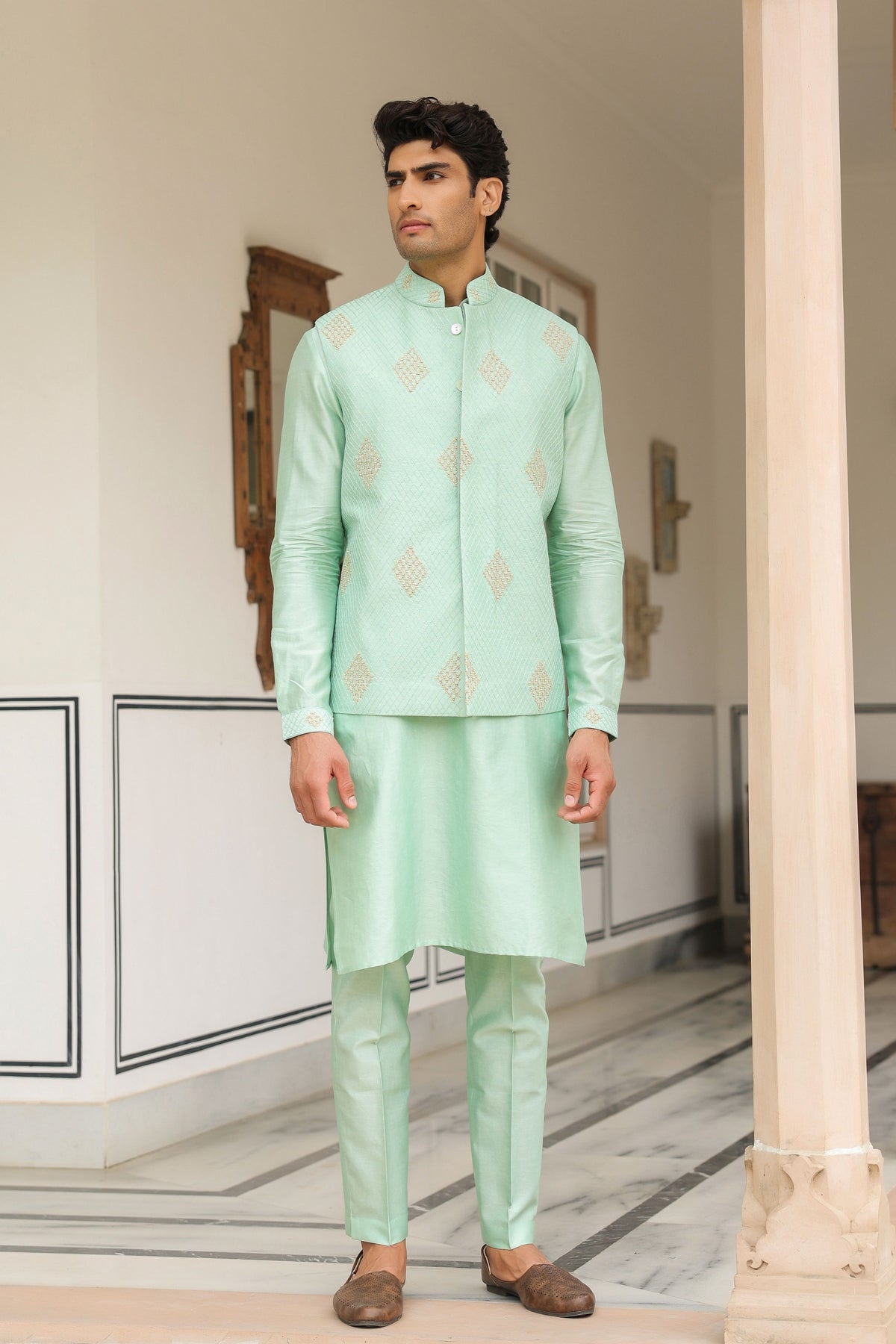 Gulzar Mint Green Bandi