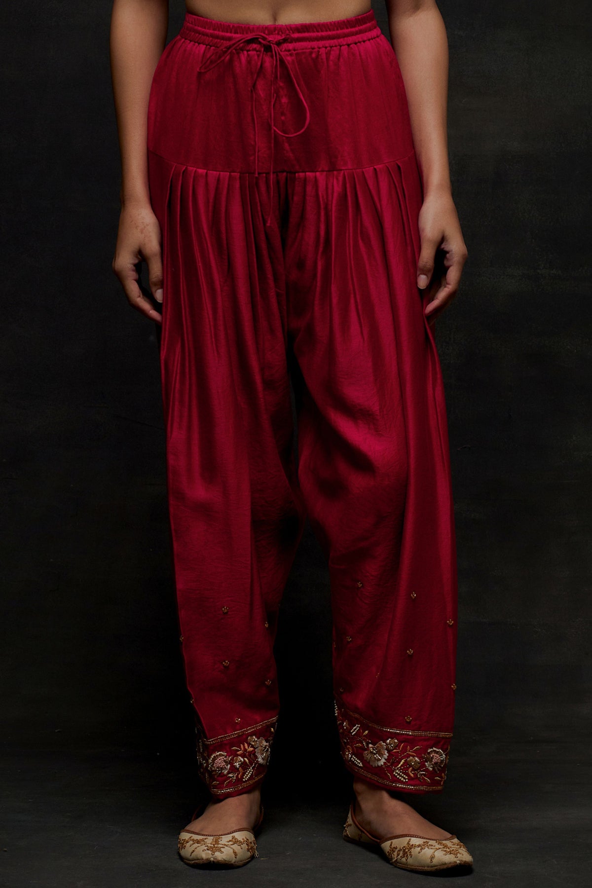 Red Short Kurta Set