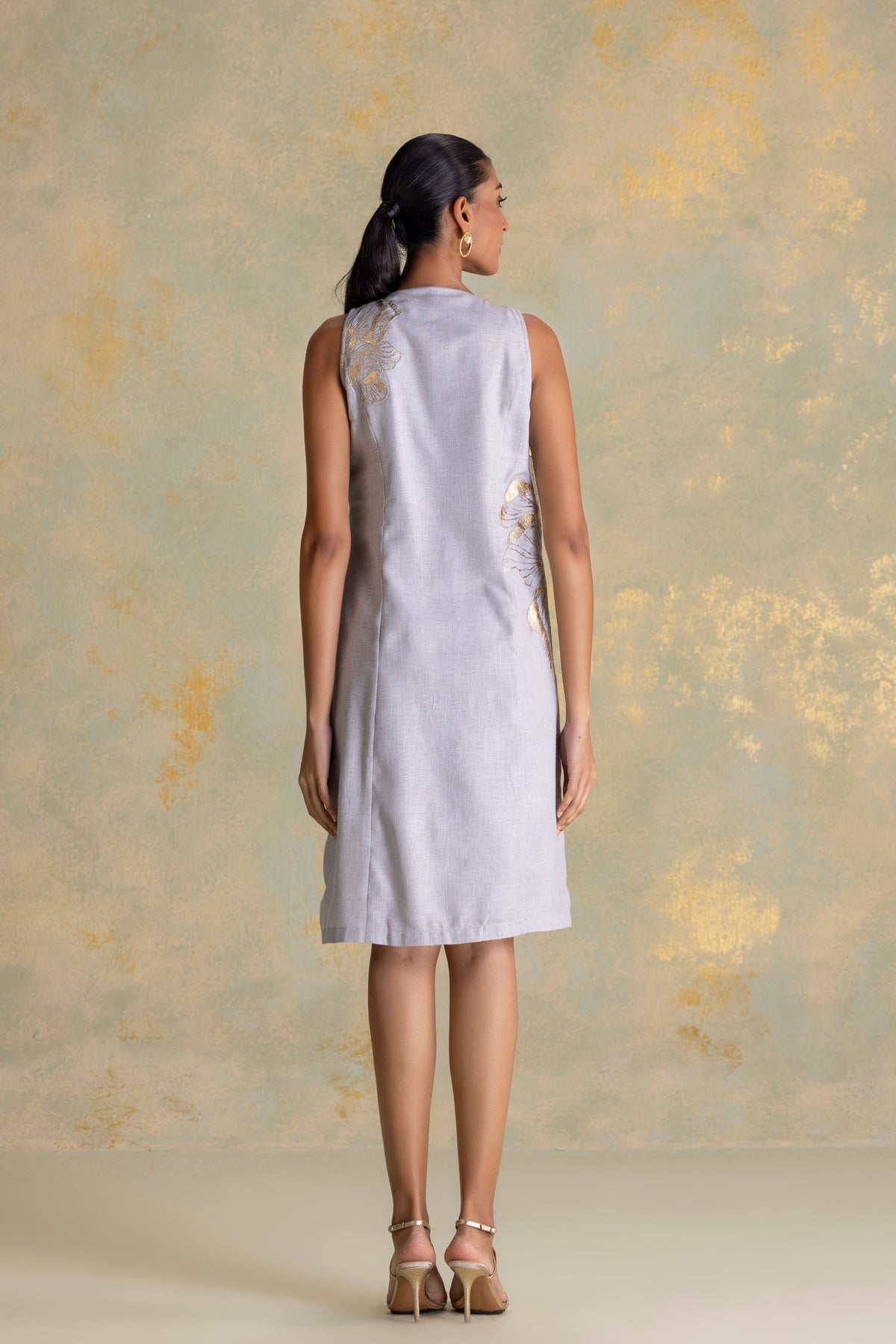 Golden Grace Daisy Dress
