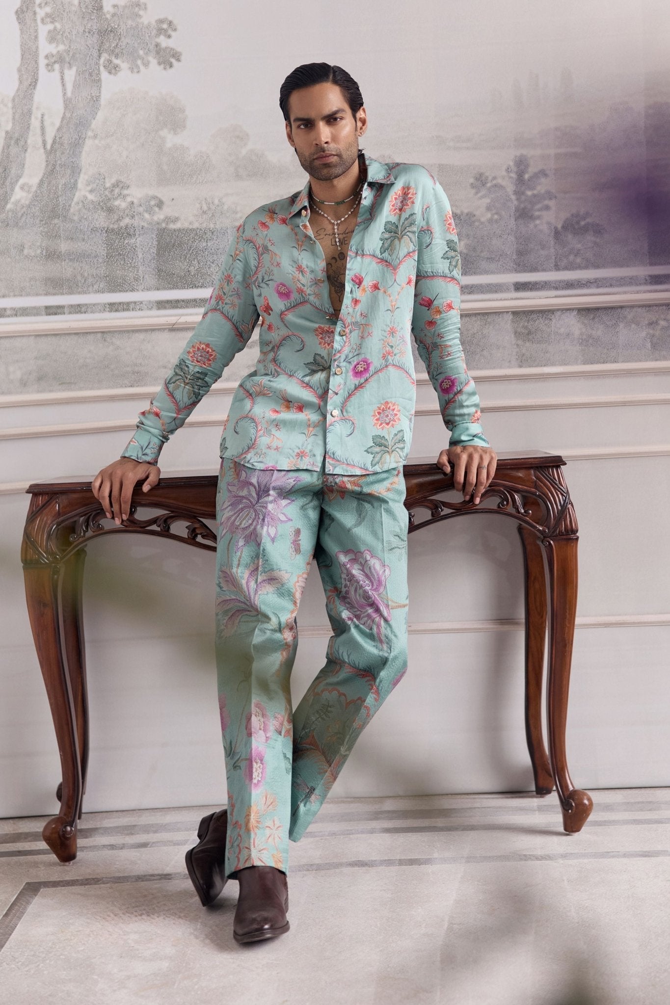 Nizar Shirt Set - Mahima Mahajan Menswear - Elahe