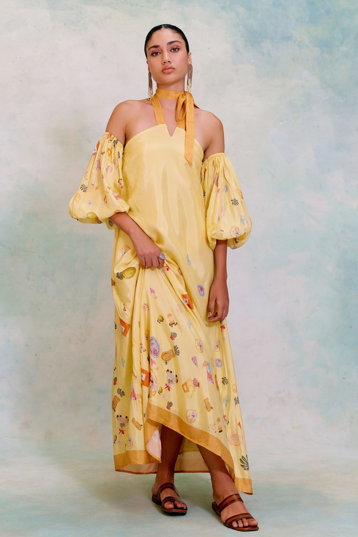 Aurora Powder Yellow Dress