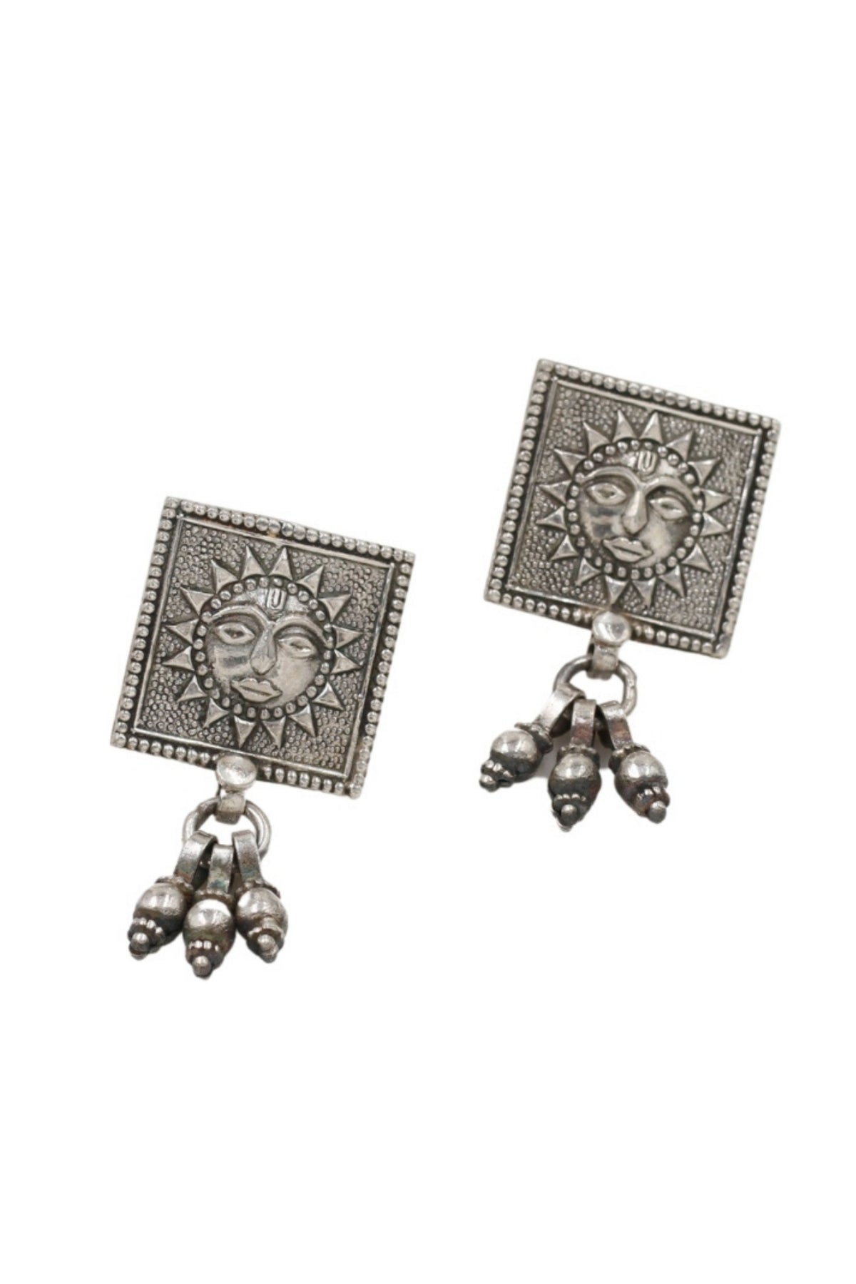 Refined Handcrafted Silver Earrings