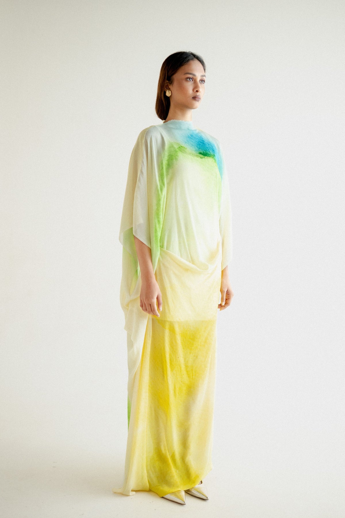 Printed Tie Up Kaftan