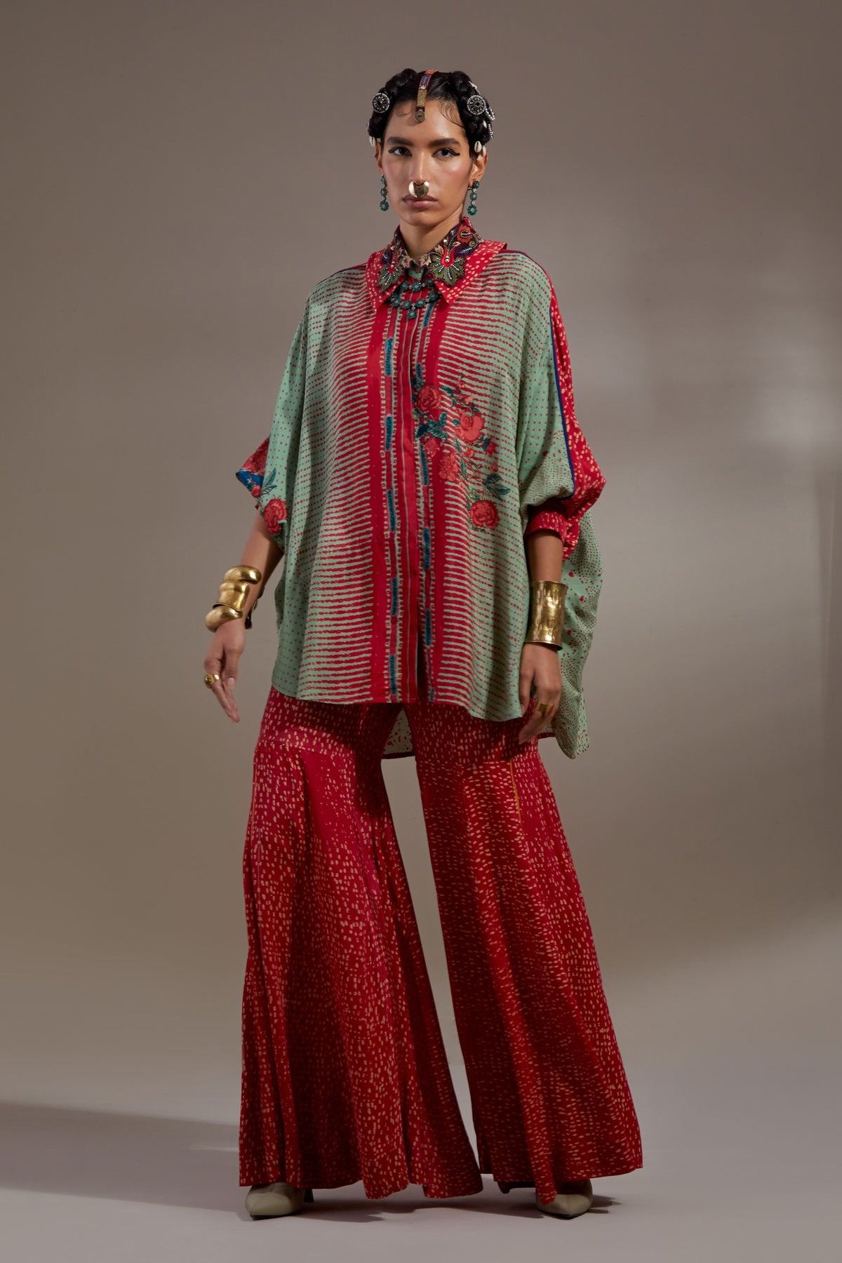 Ash Green Mandala Shirt