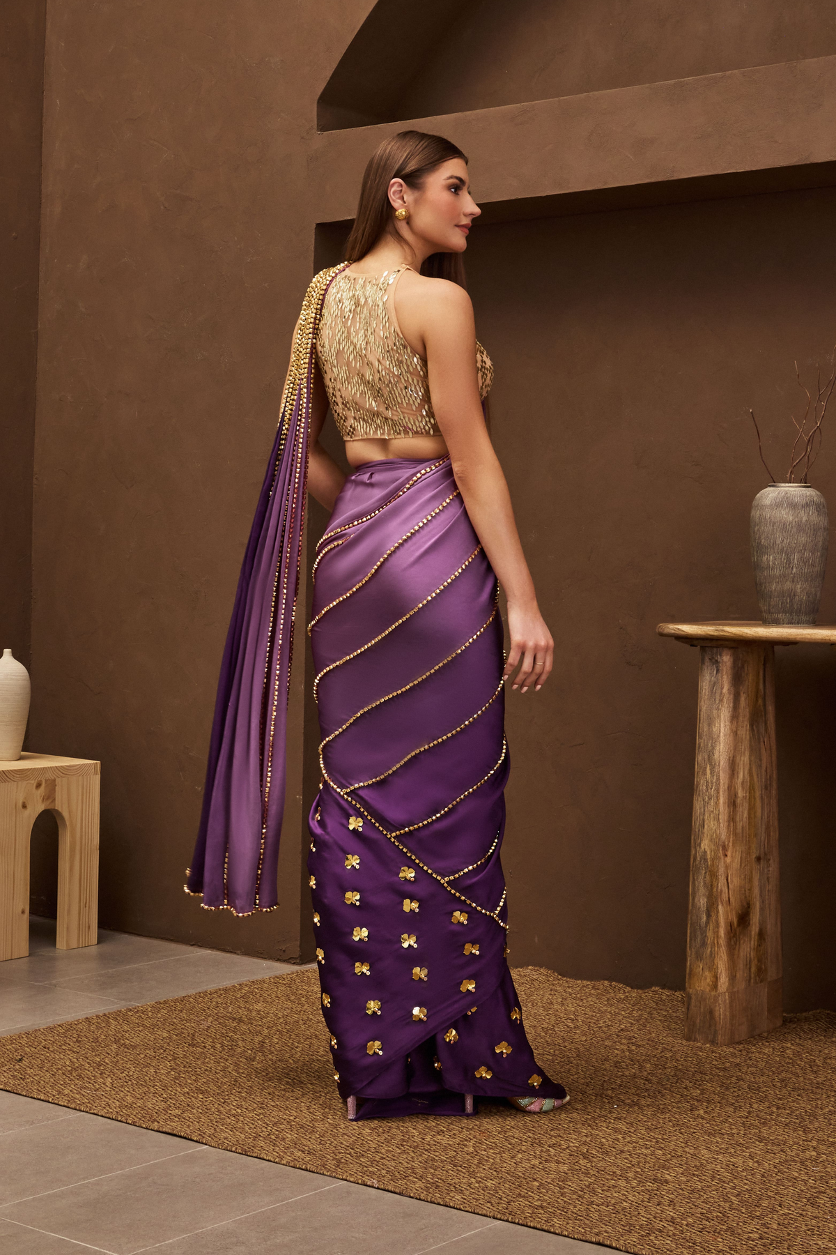 Graper Than Thou Pre-stitched Saree