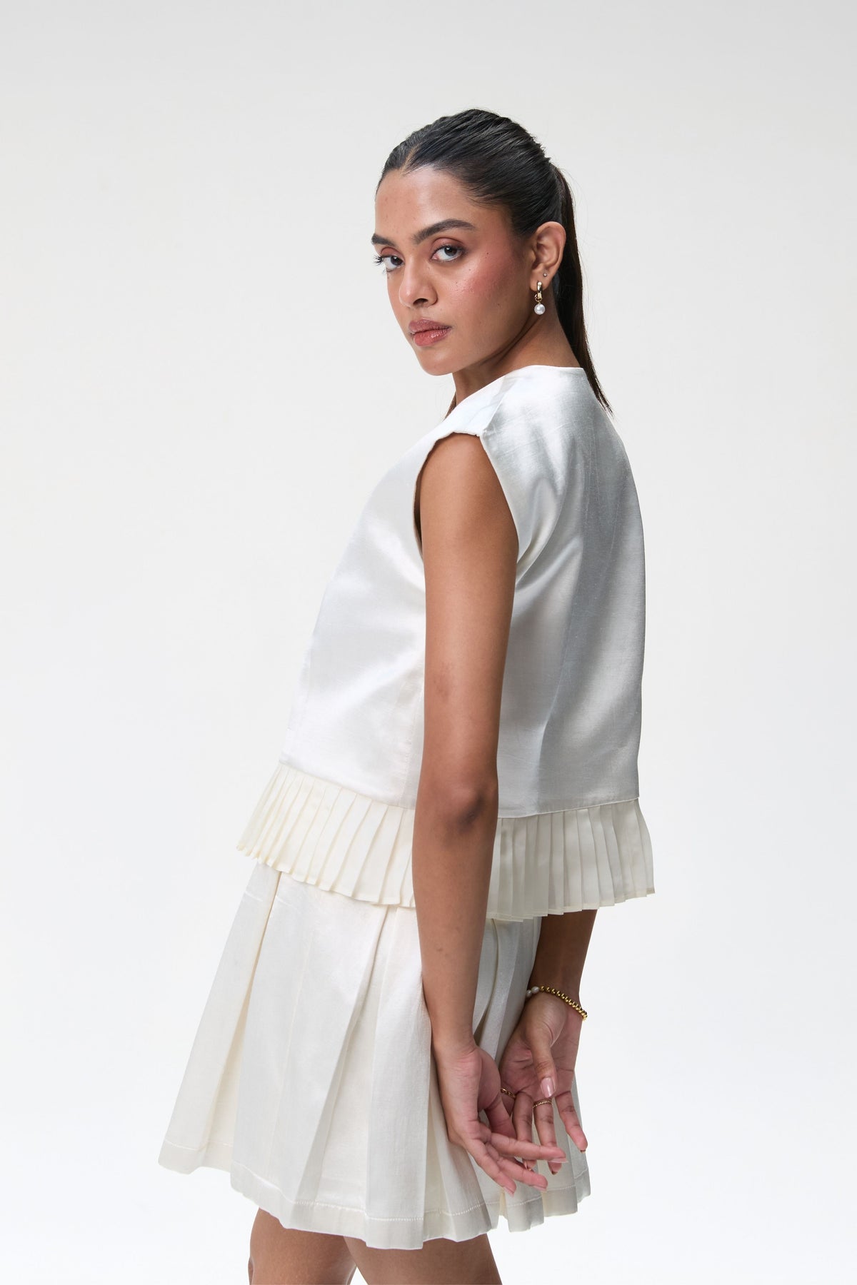 Ivory Boxy Crop Jacket