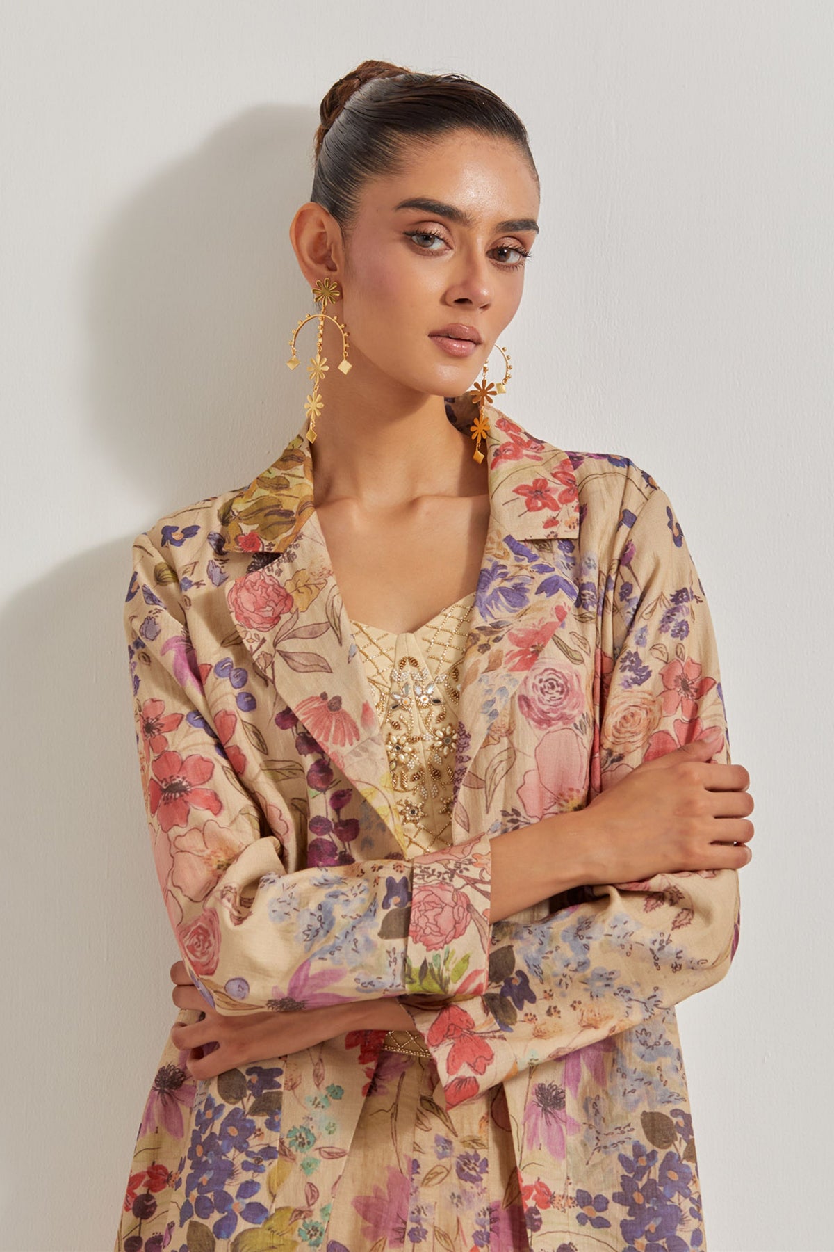Tissue Chander Jacket Set