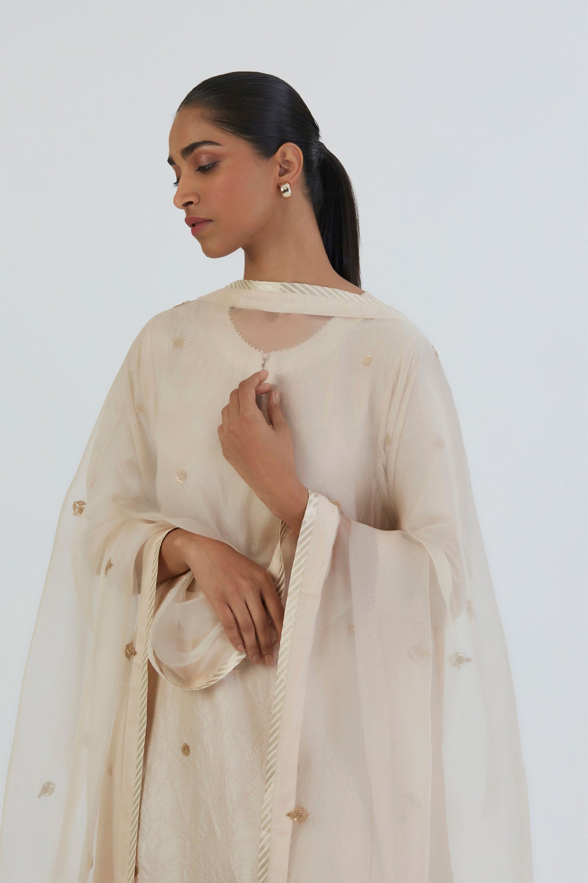 Ivory Geet Dupatta