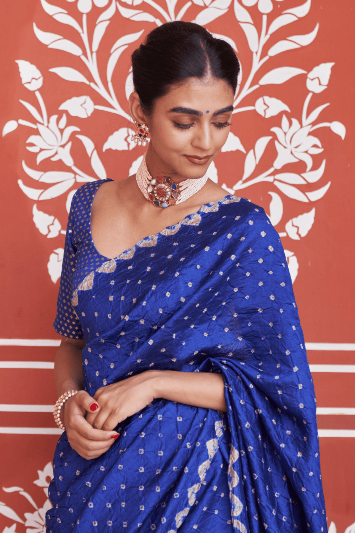 Nandini Blue Saree