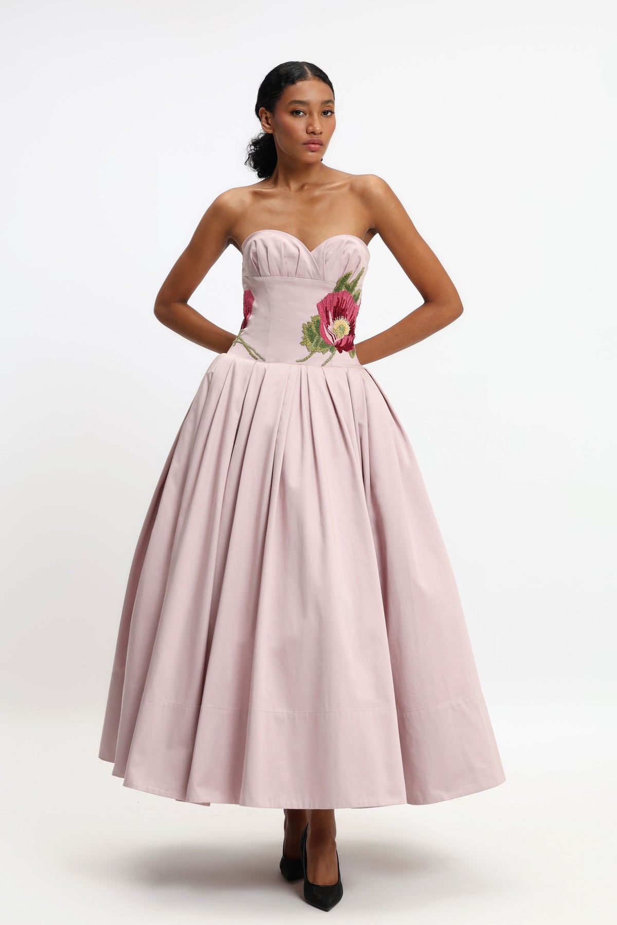 Strapless Corset Maxi Dress