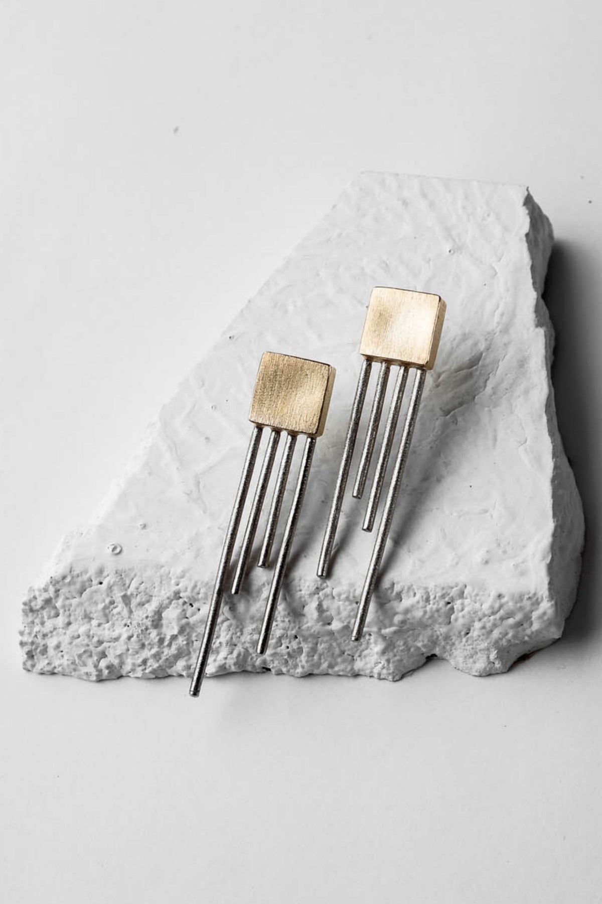 Square Trinity Earrings