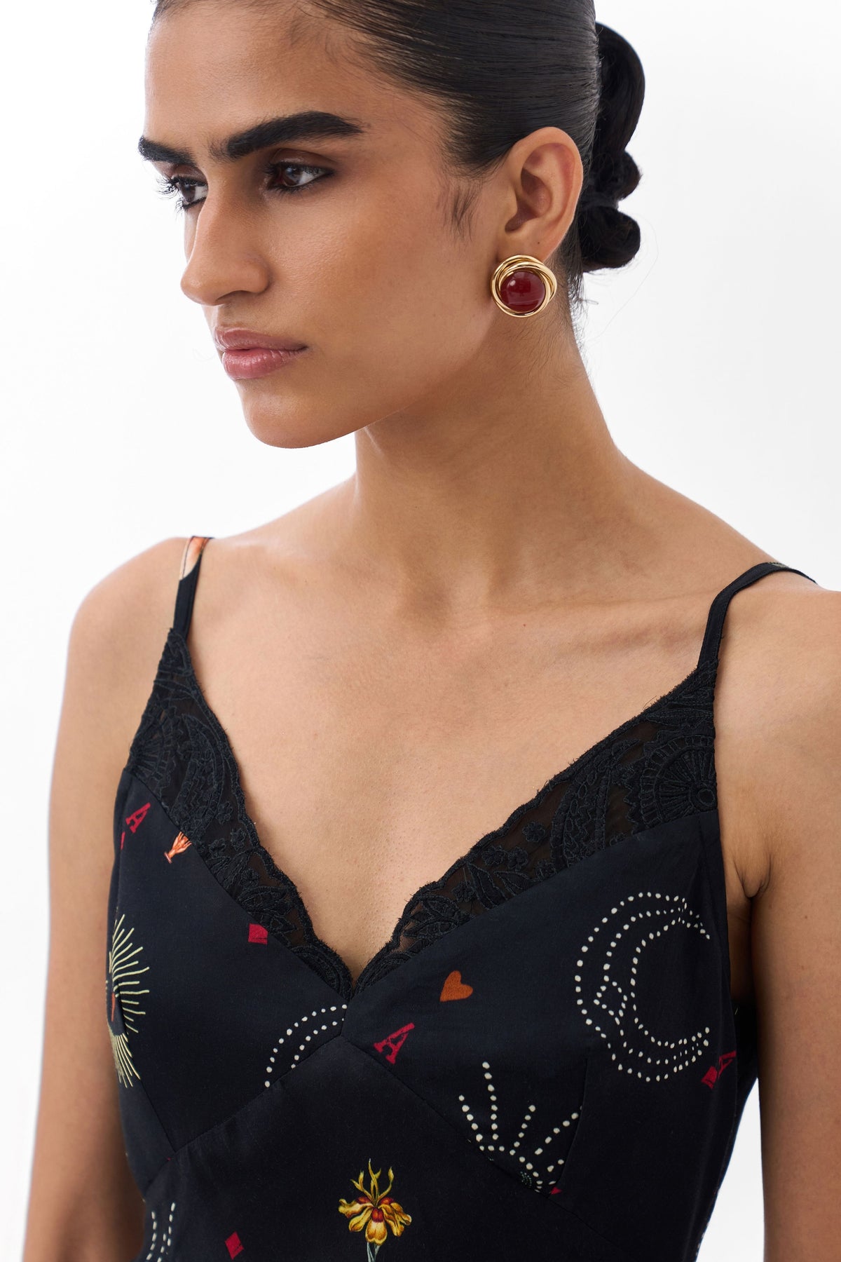 Liza Midi Postcards Petals Dress