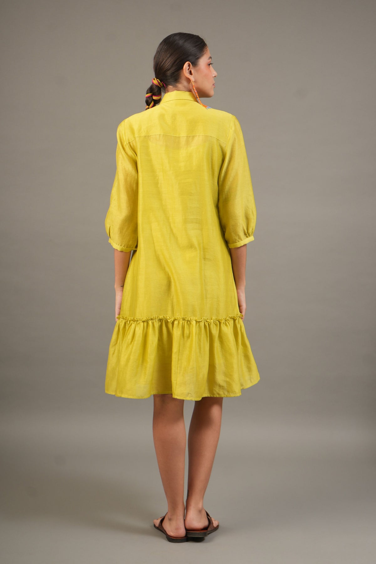 Lime Florals Dress