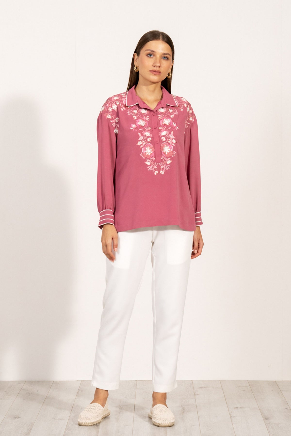 Viara Embroidered Top