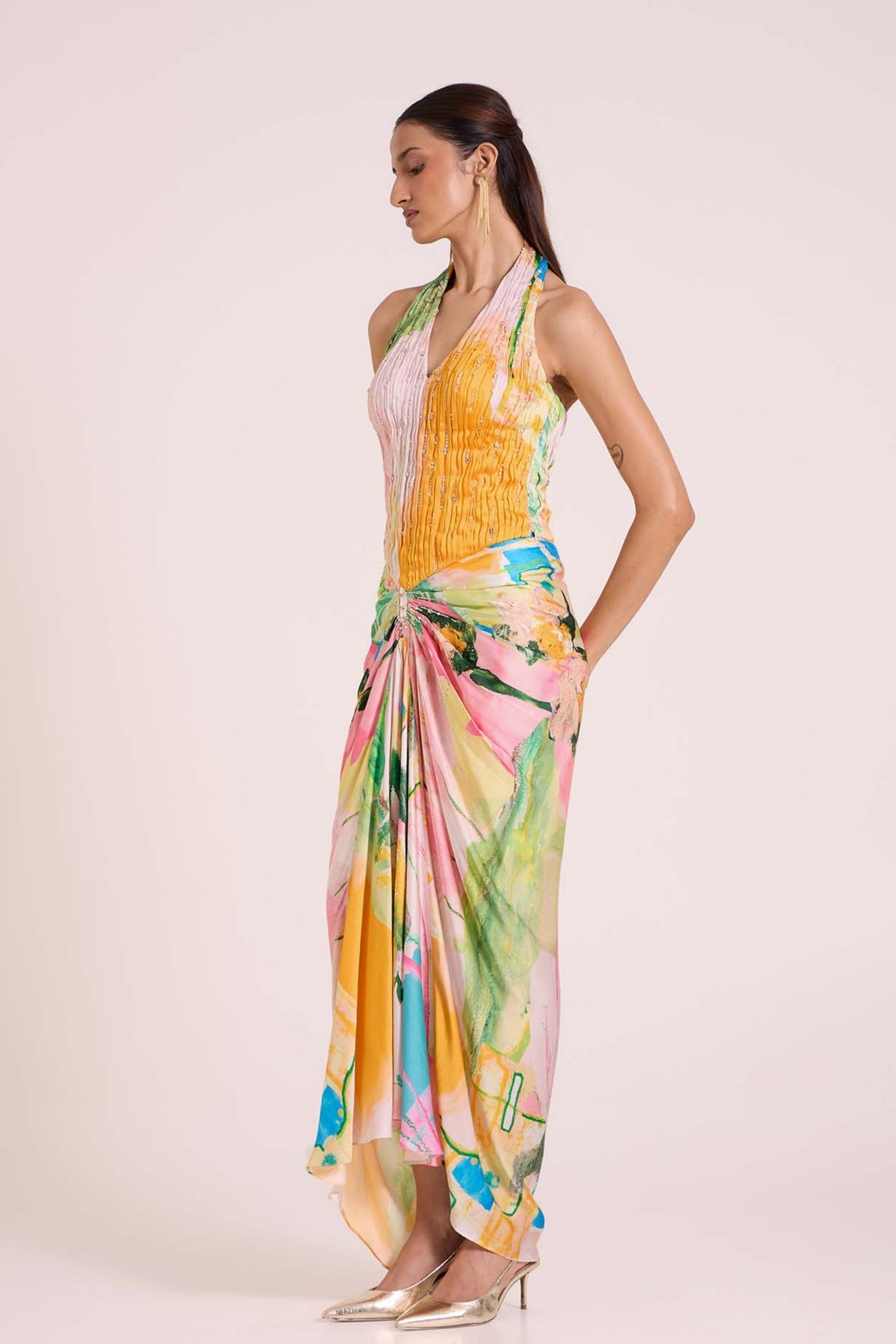 Thalia Draped Skirt Set