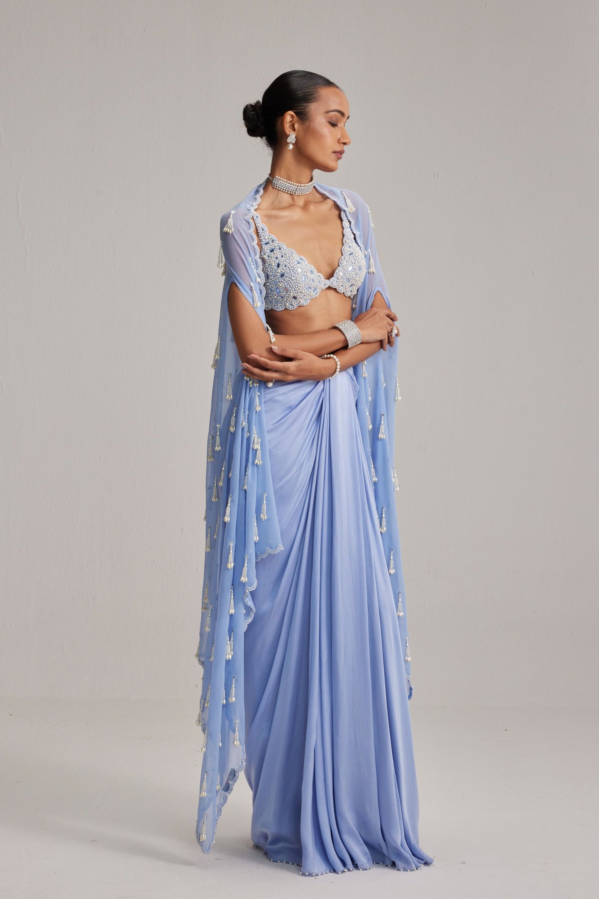 Dew Blue Cape Set