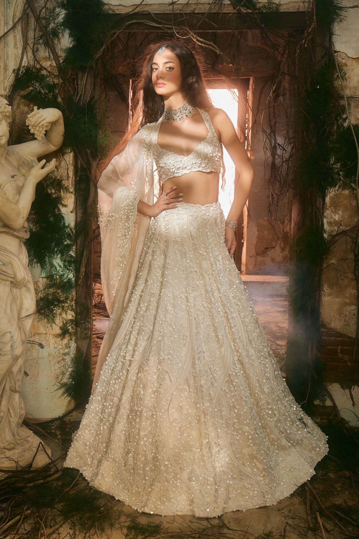 Cascade Lehenga Set