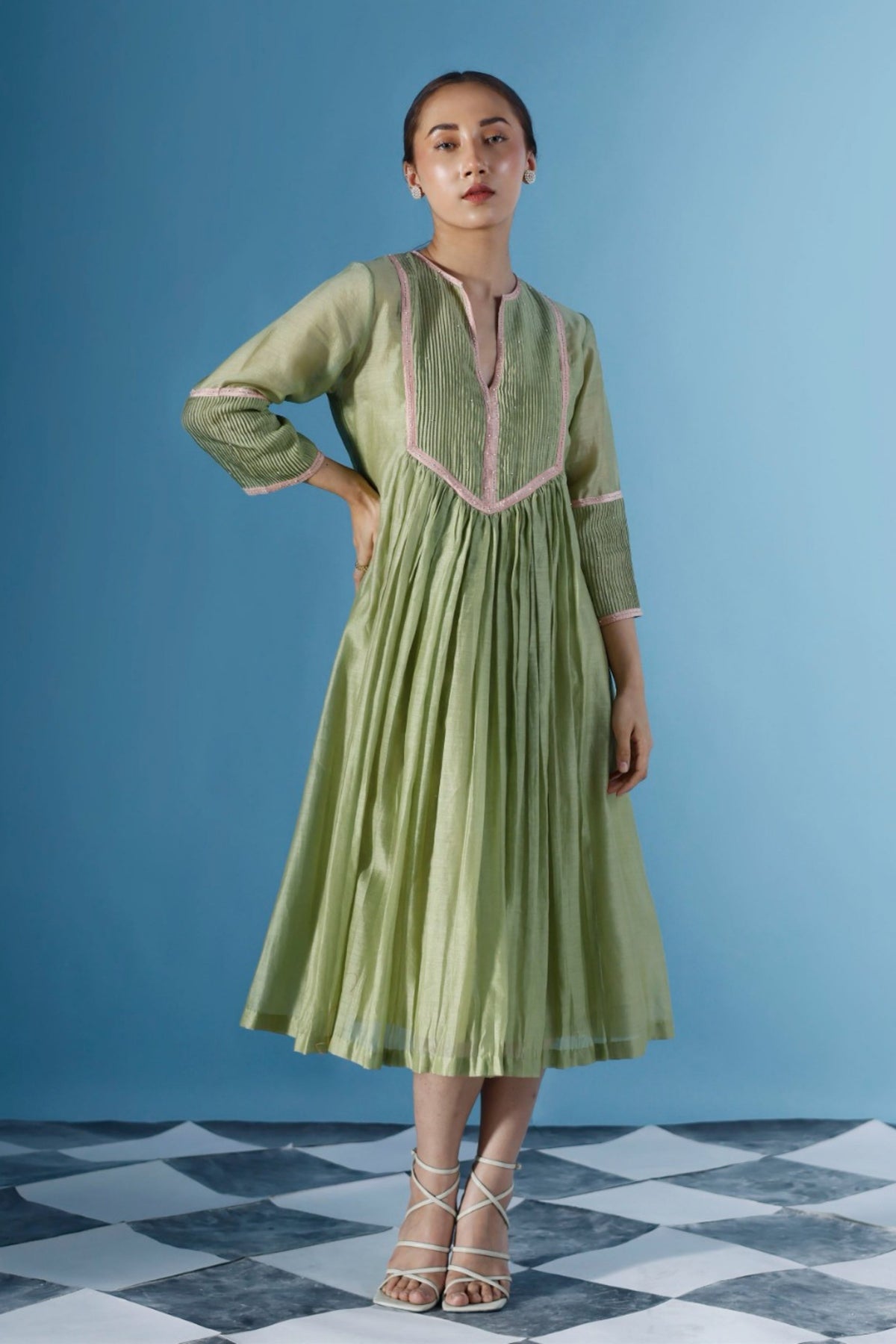 Alena Dress In Green